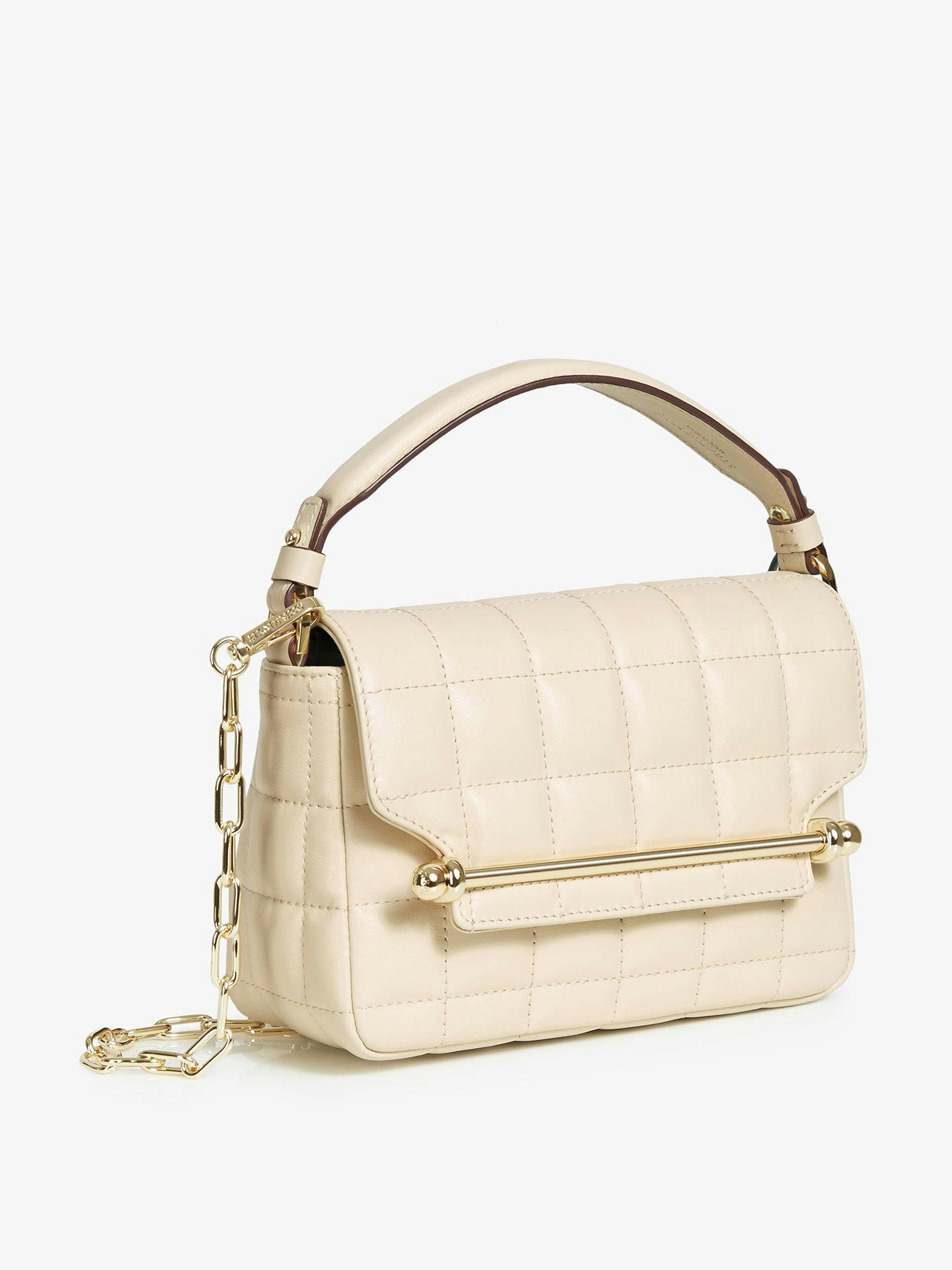 Oat mini quilted East/West bag