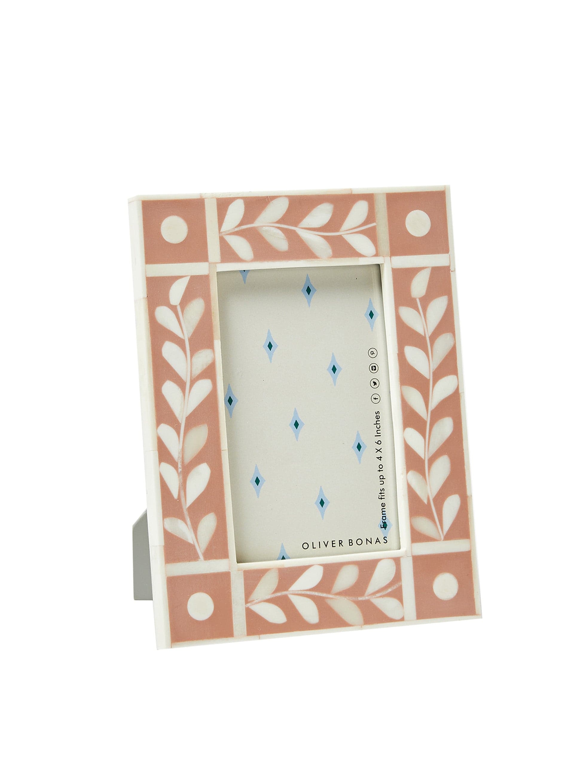 Ivy pink photo frame