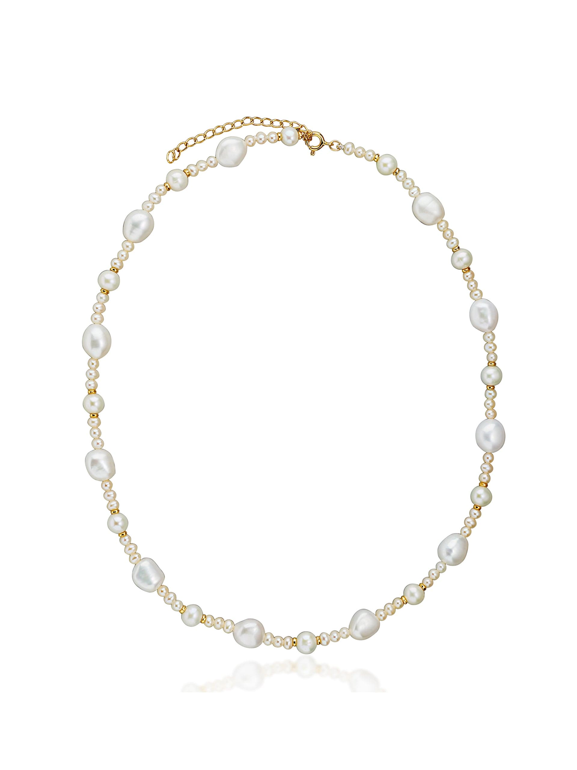 Isobelle baroque pearl and gold necklace