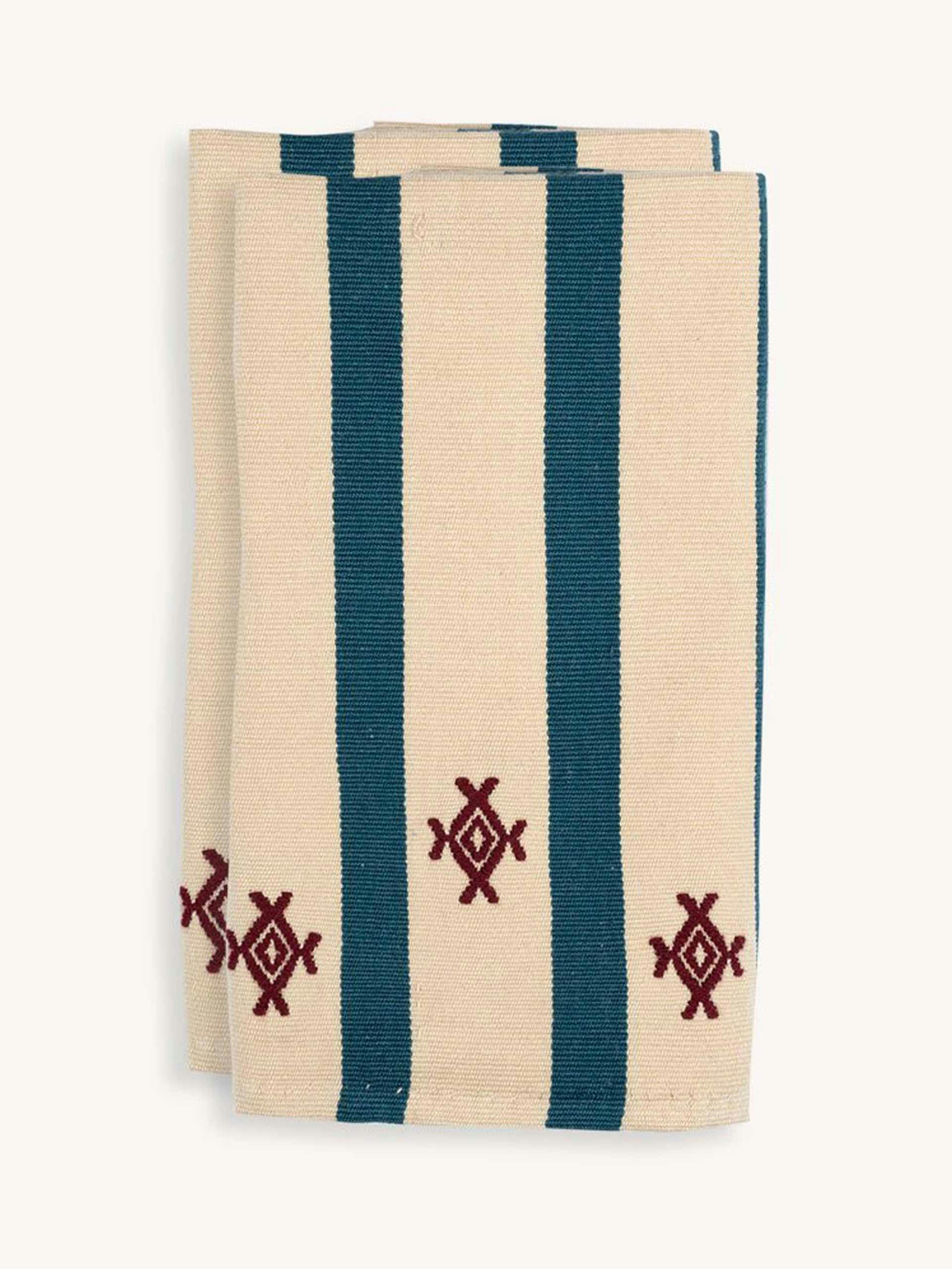 Izamna handwoven striped napkins (set of 2)