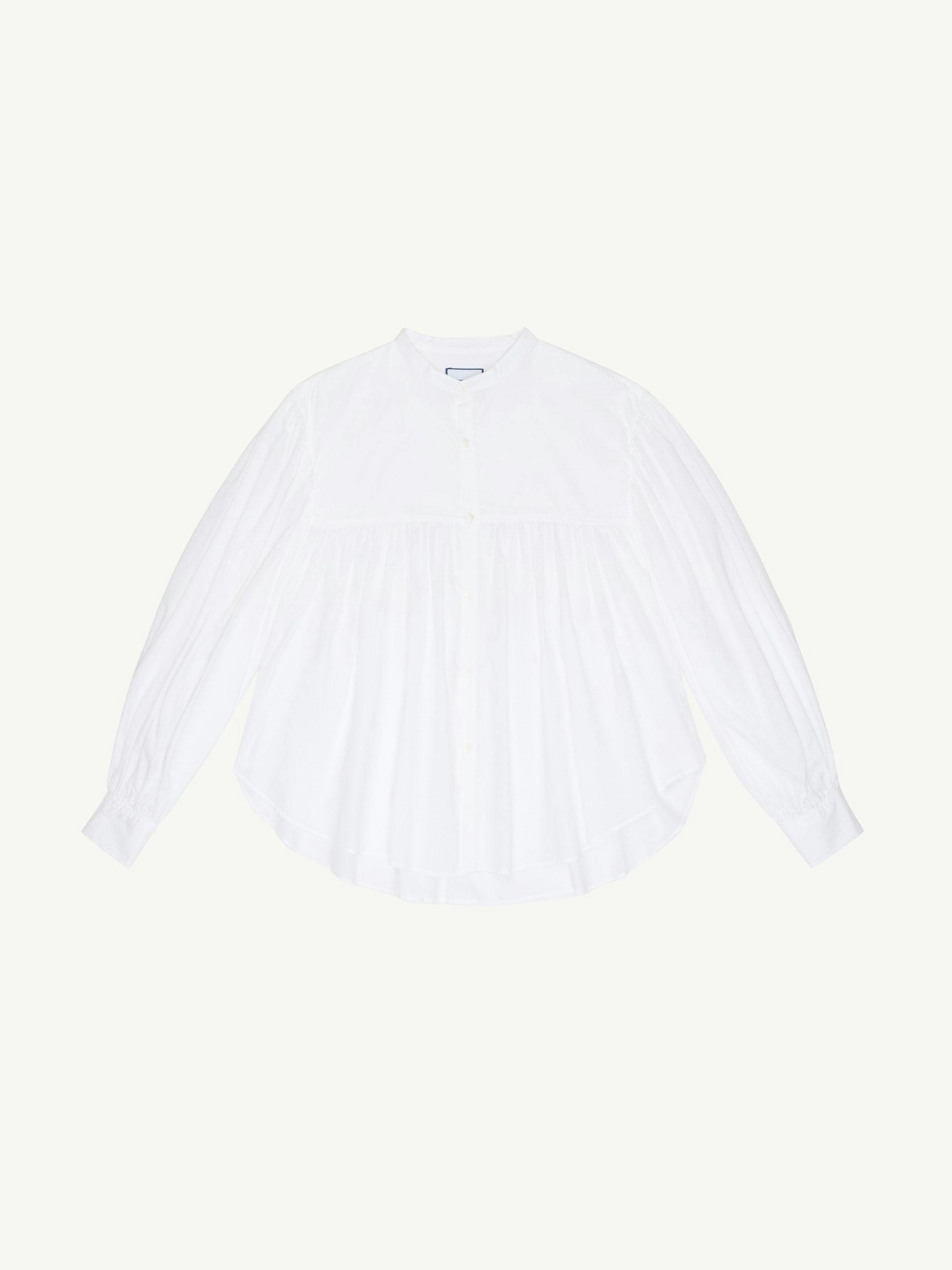 The Daphne shirt cotton voile, white