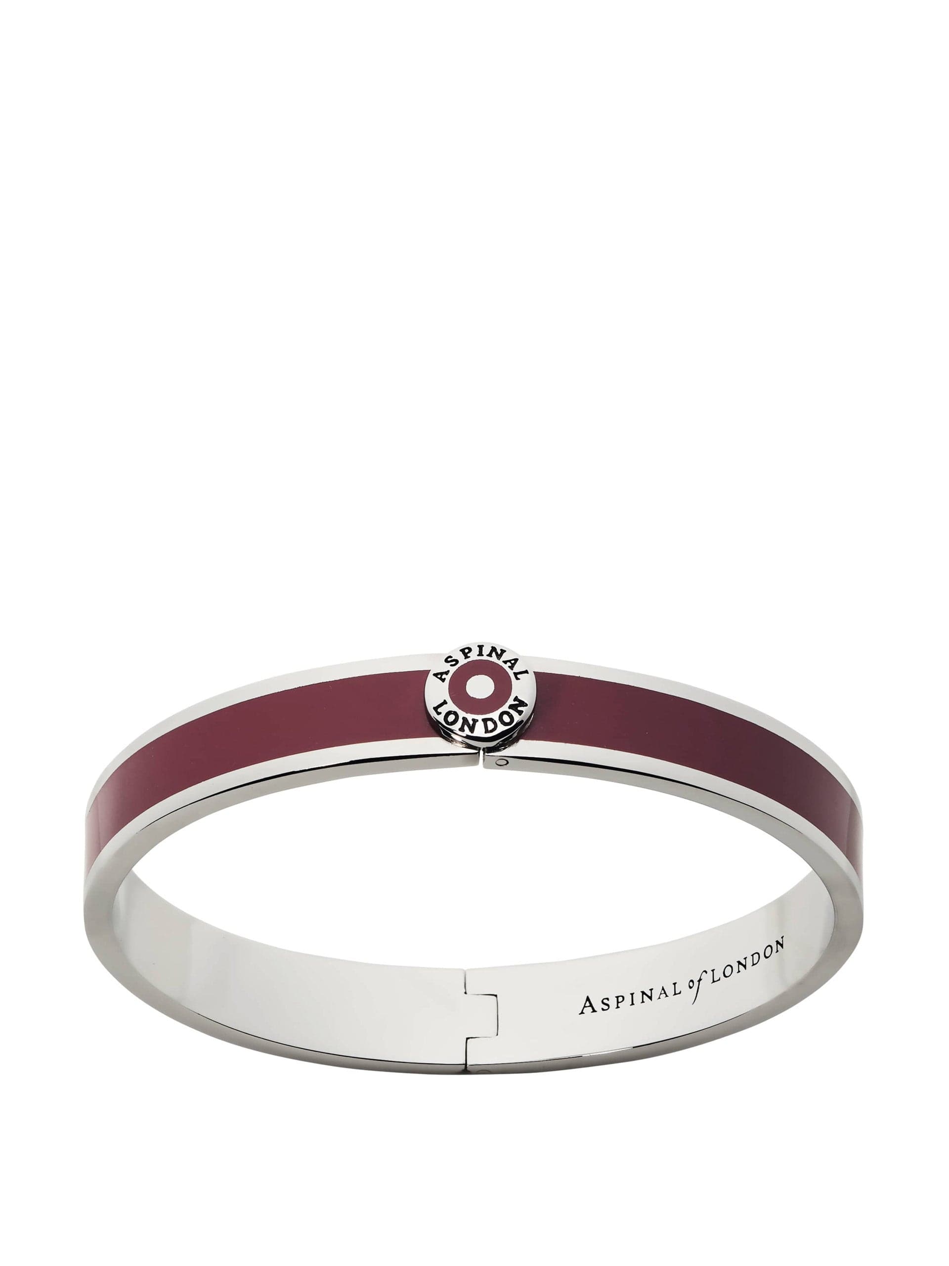 Enamel bangle in merlot