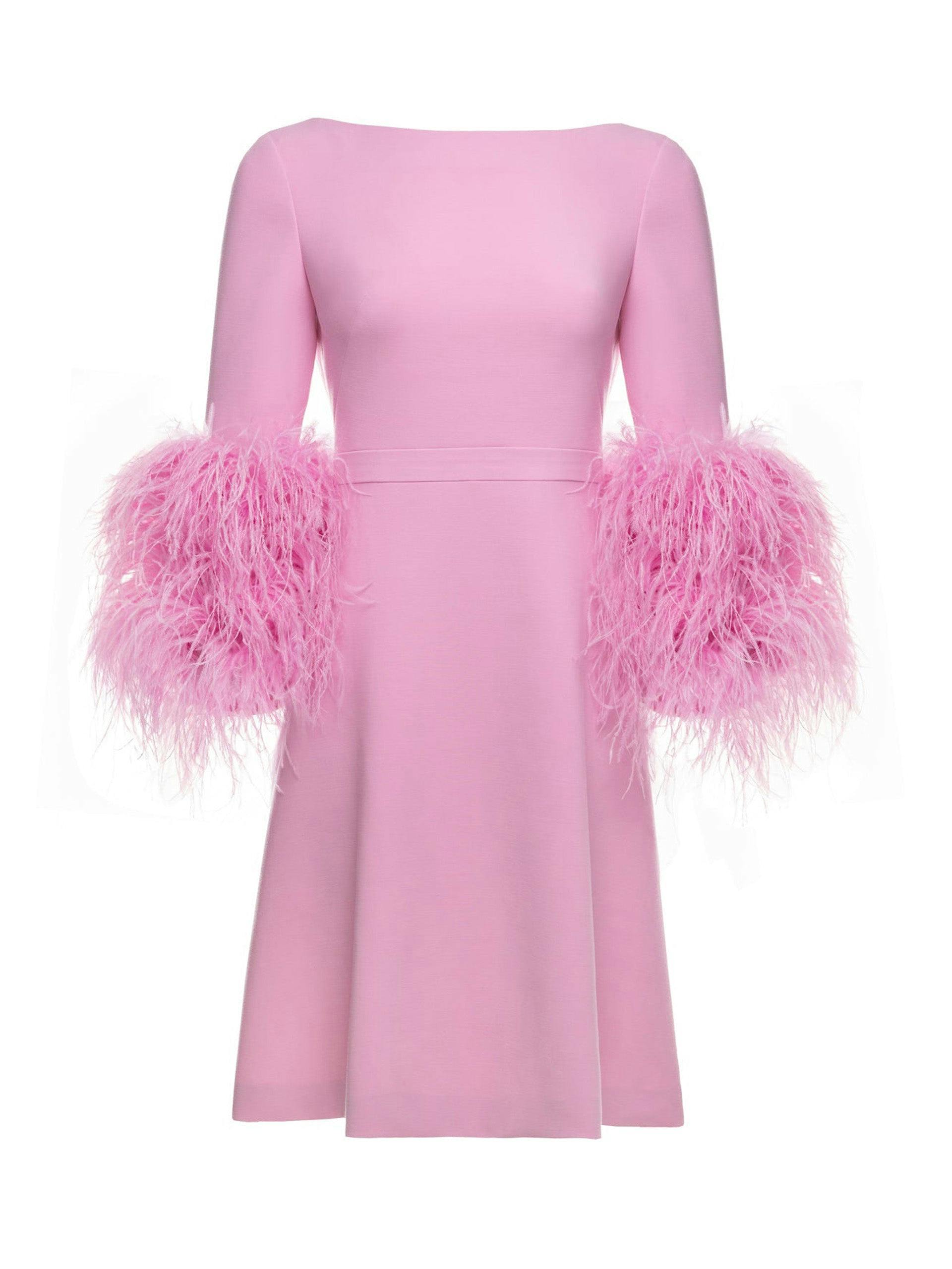 Reign orchid pink crepe dress