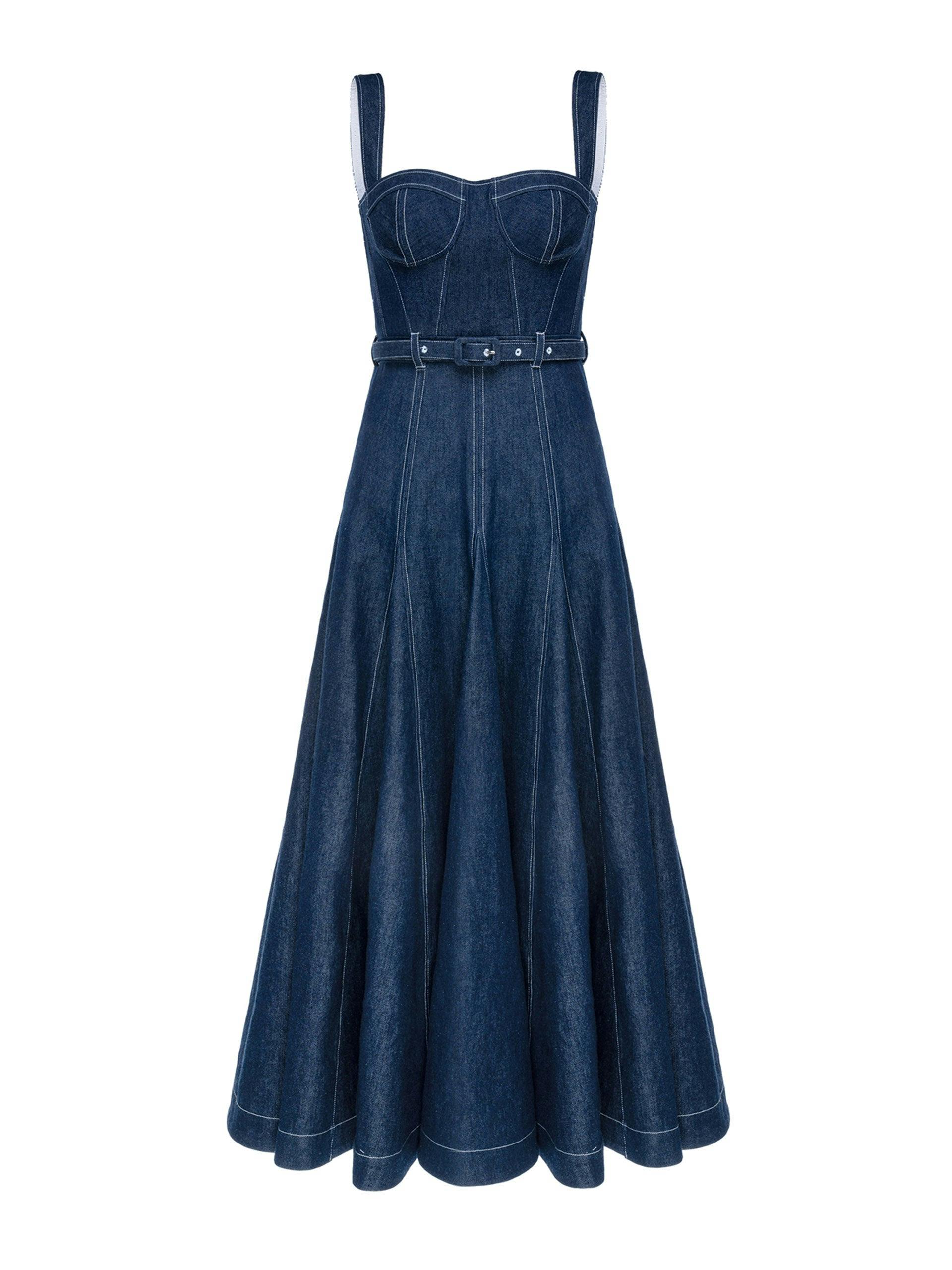 Indigo denim Keya dress