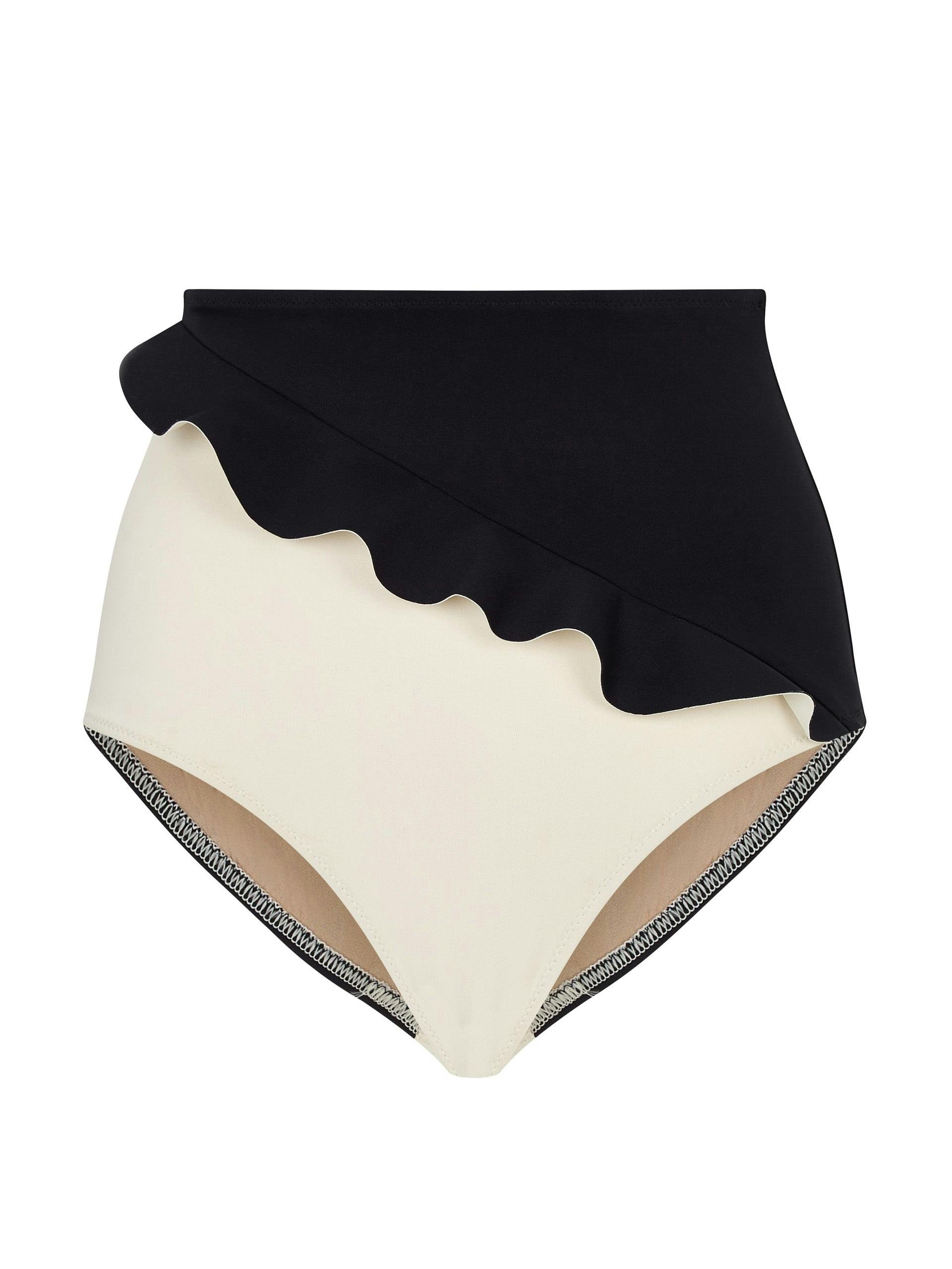 Greta bottoms in black and creme