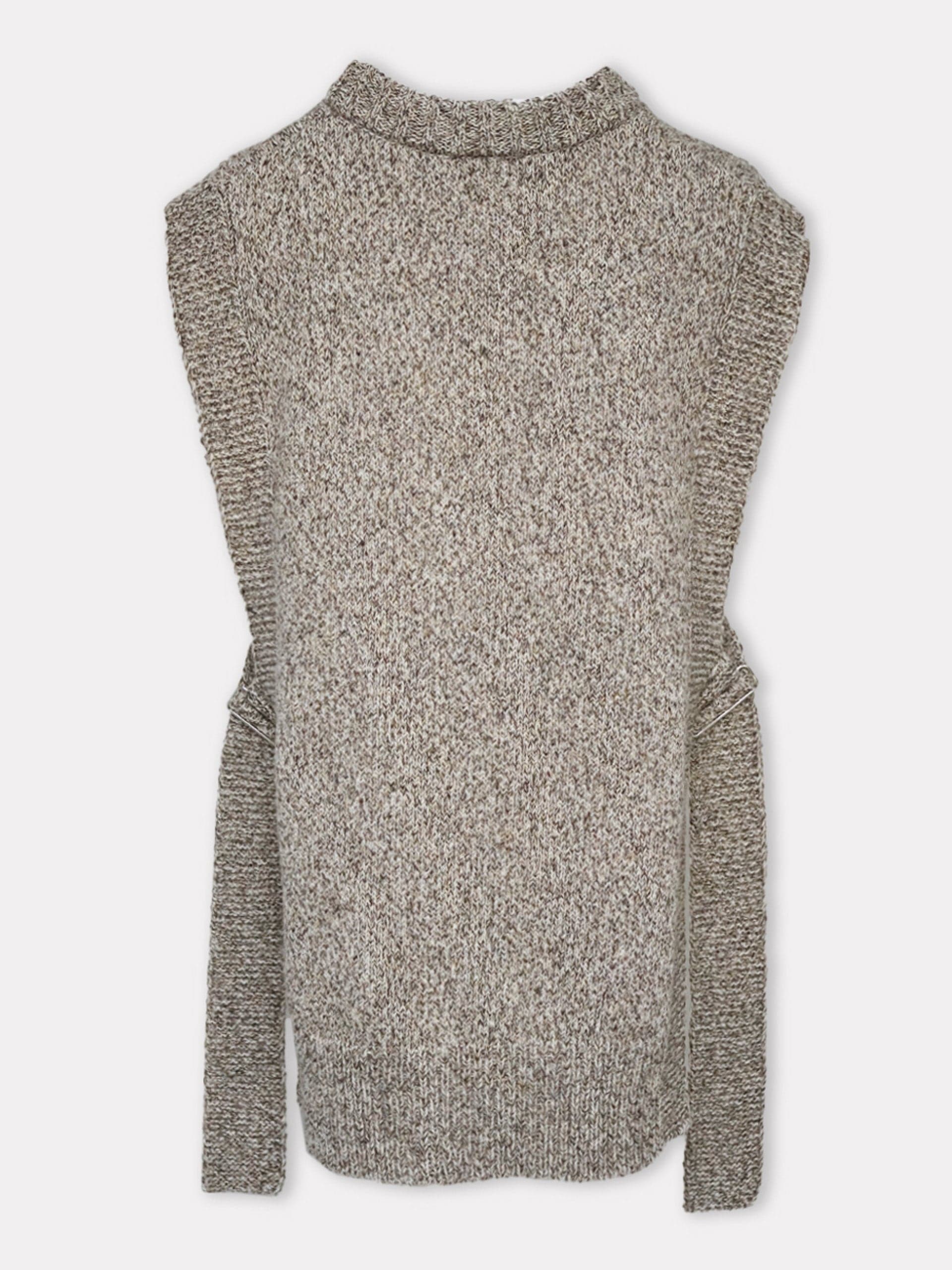 Kalvos tweed merino wool vest