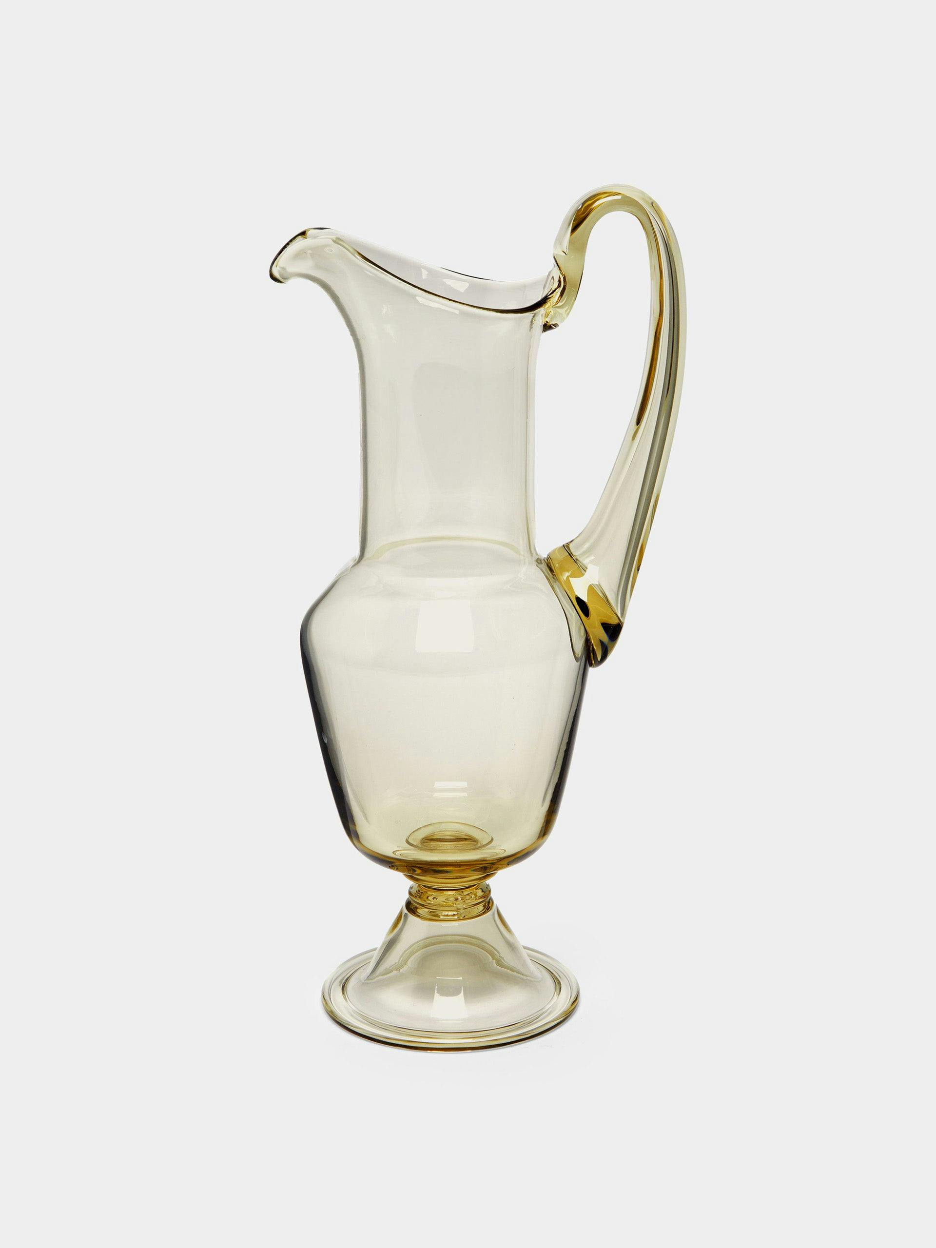 Hand-blown glass jug