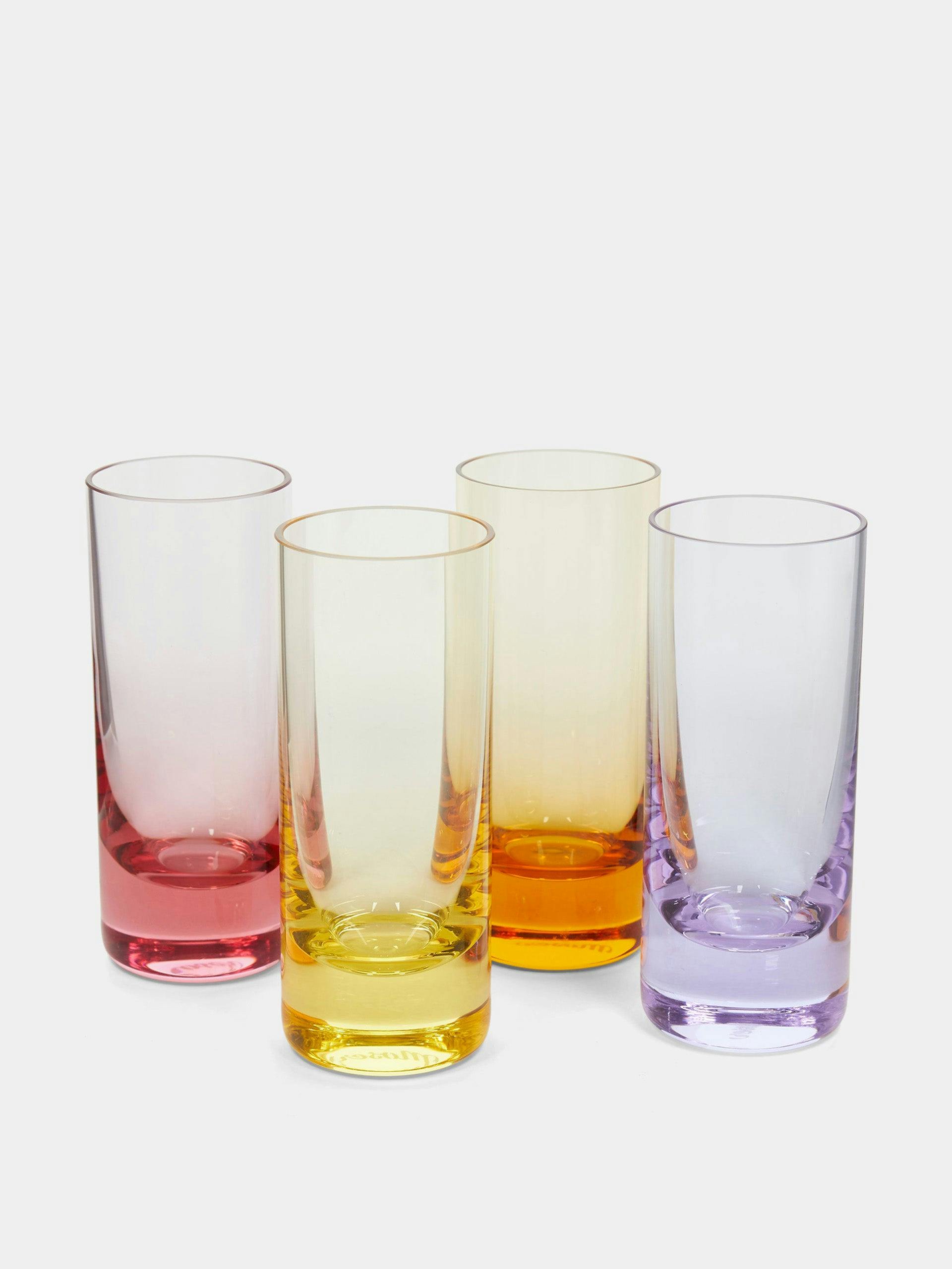 Coloured shot glasses (set of 4)