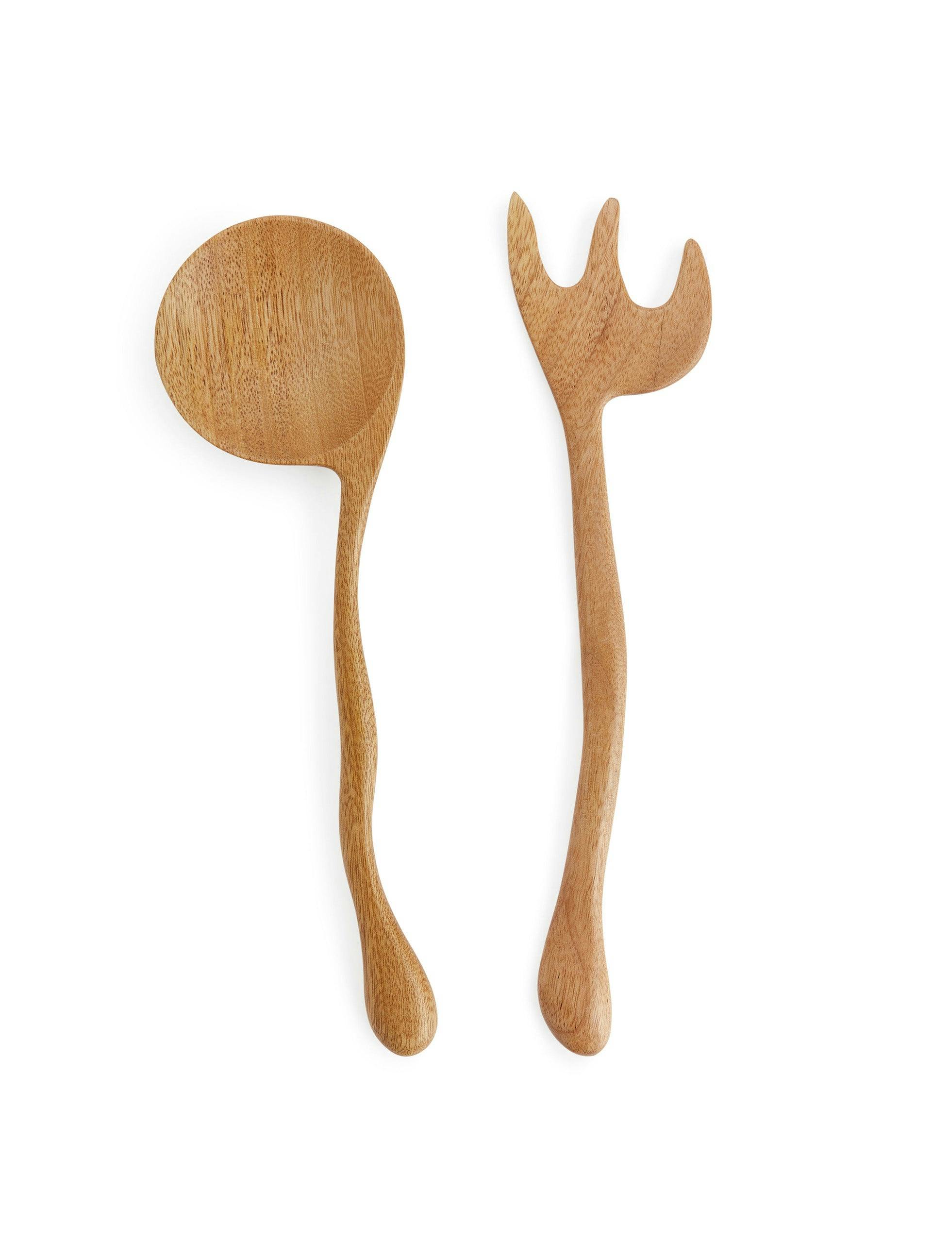 Wooden serving utensils