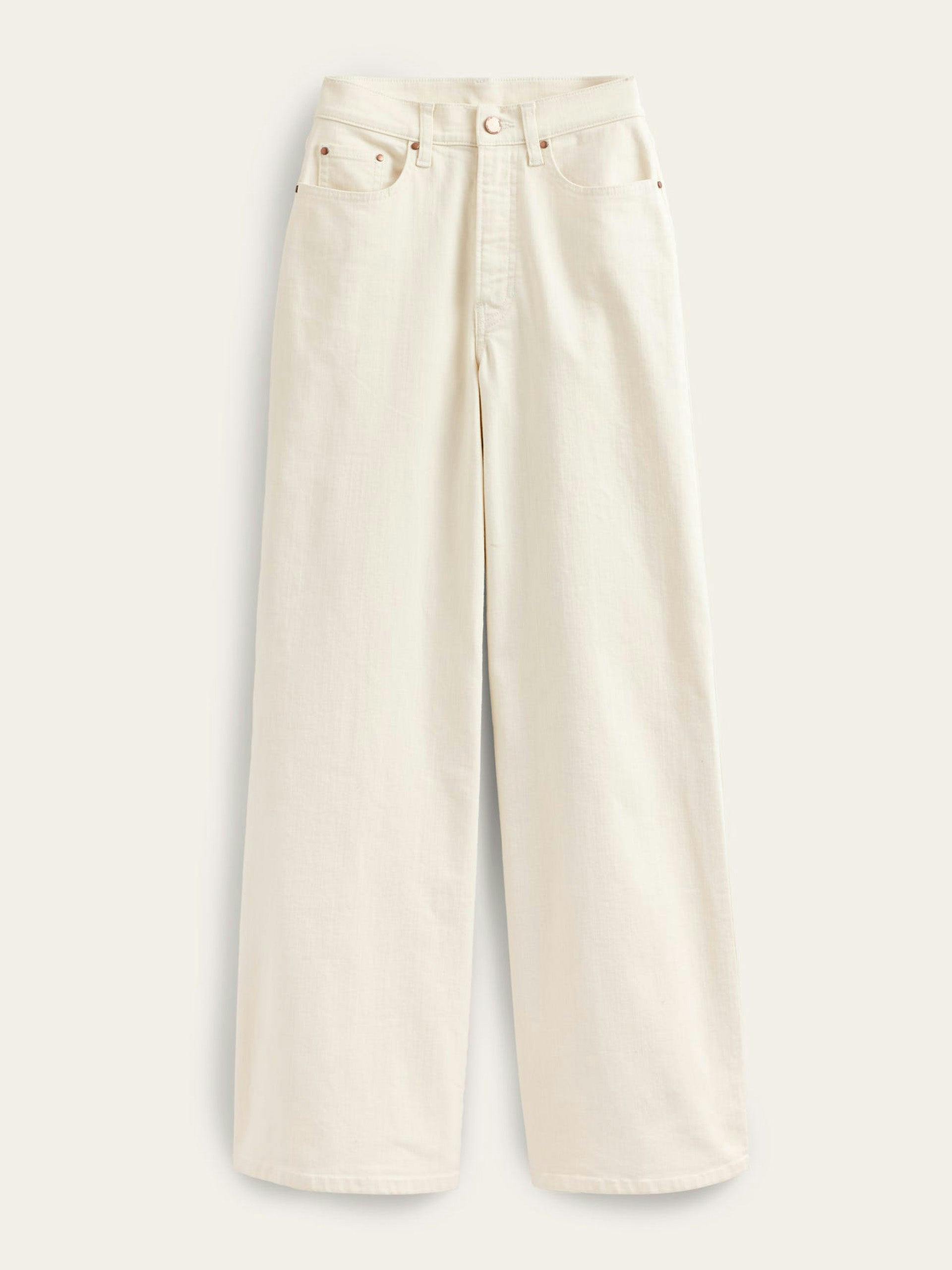 High rise wide leg jeans