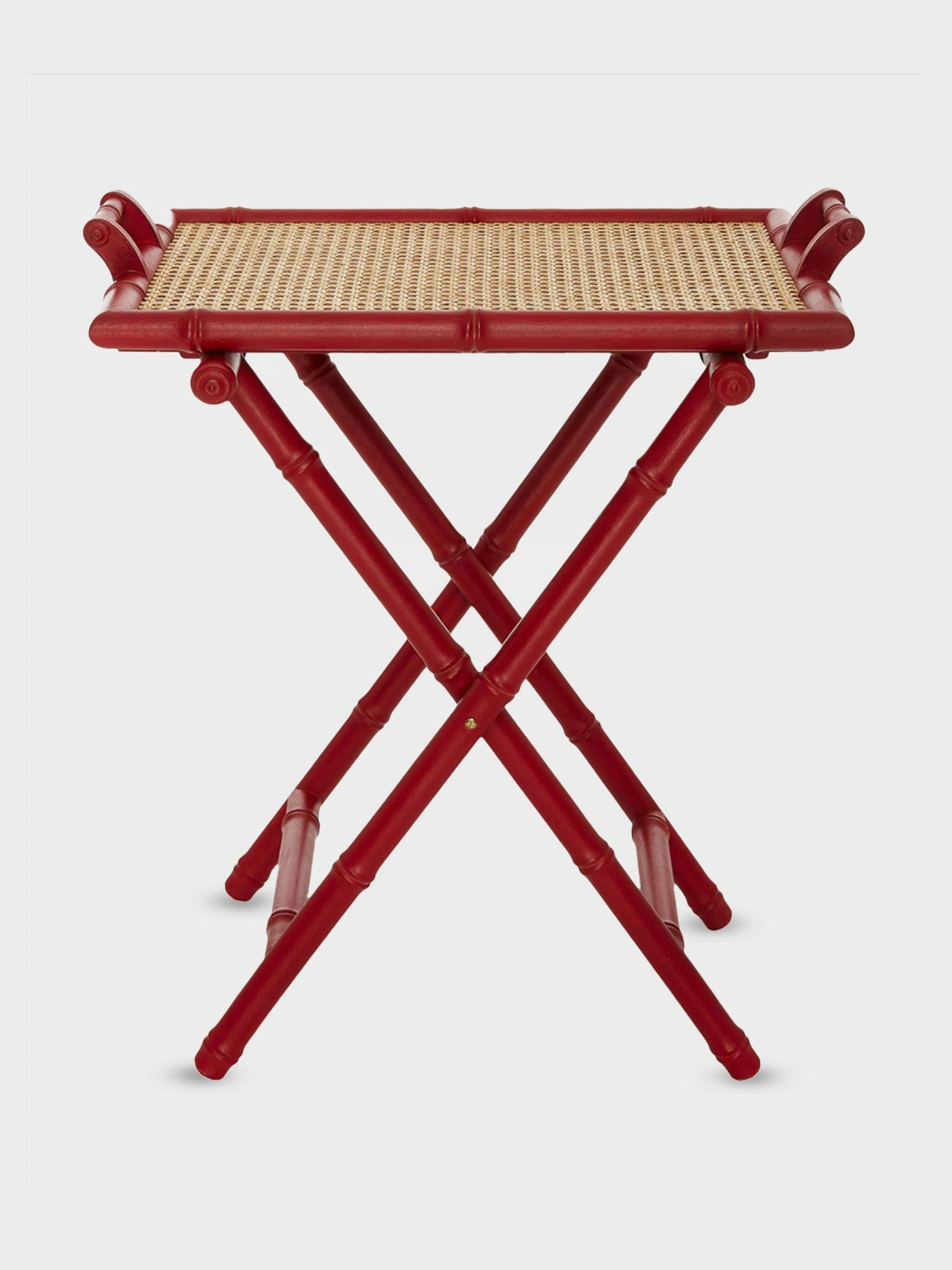 Folding tray table