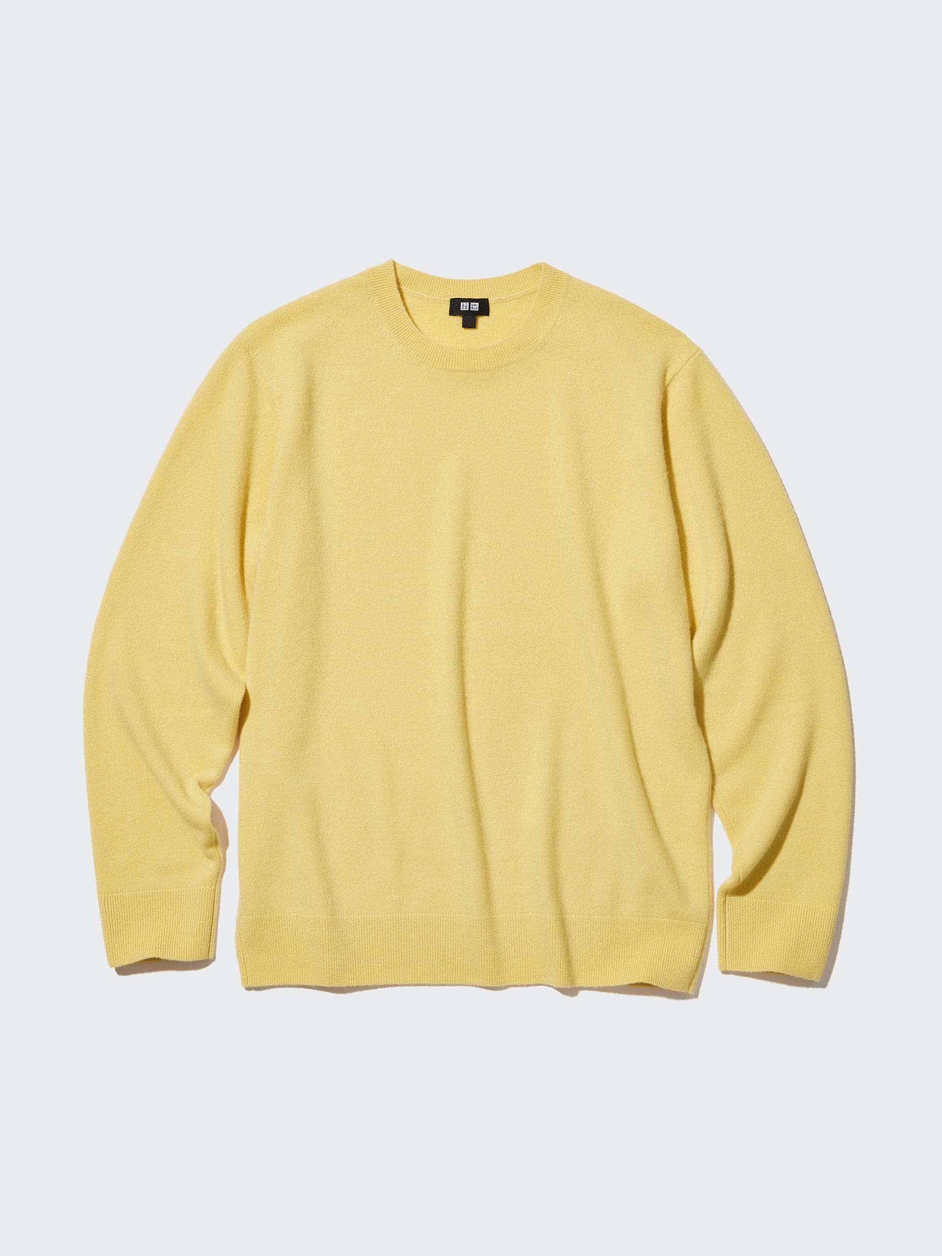 Cashmere jumper in yellow