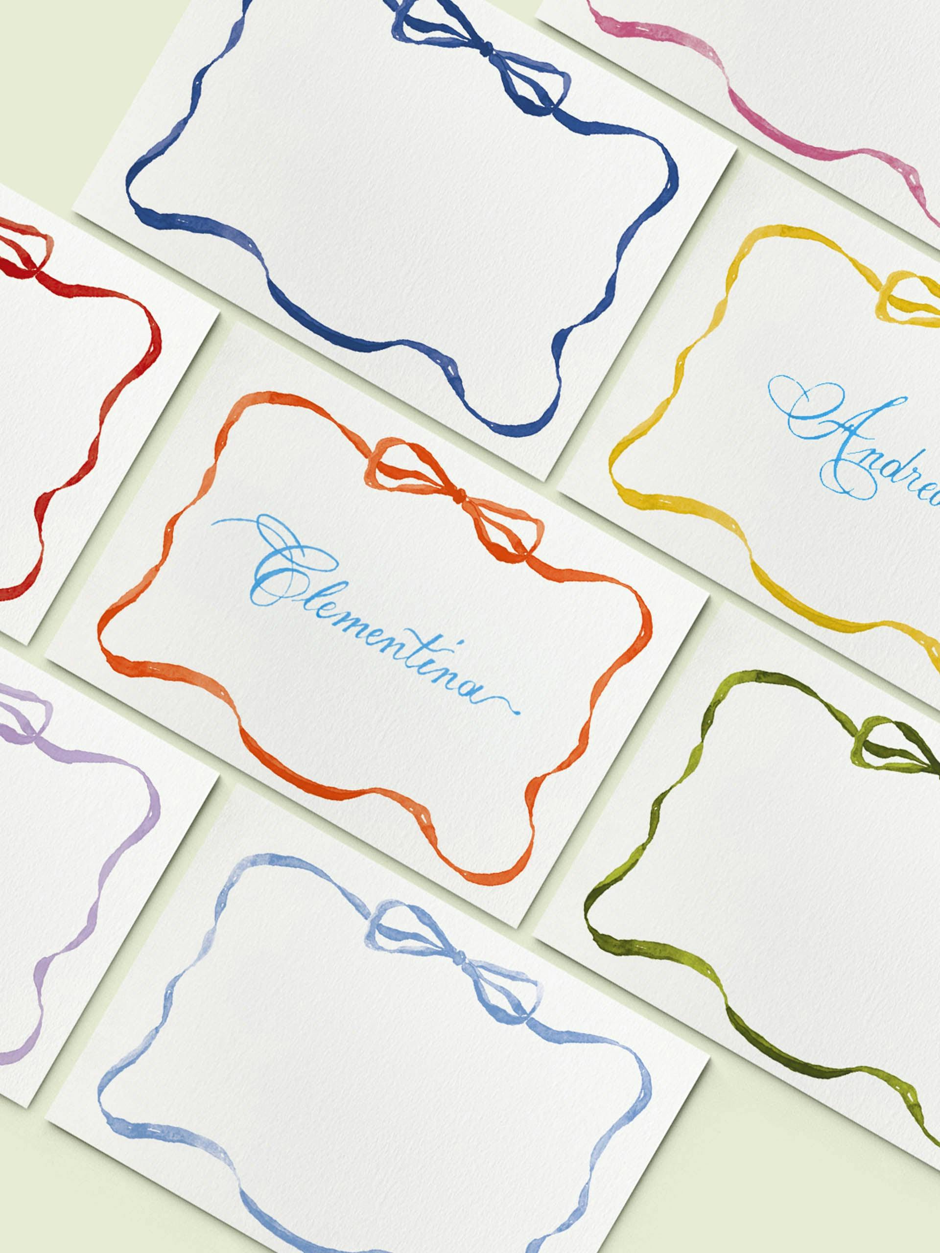 Ribbon place cards