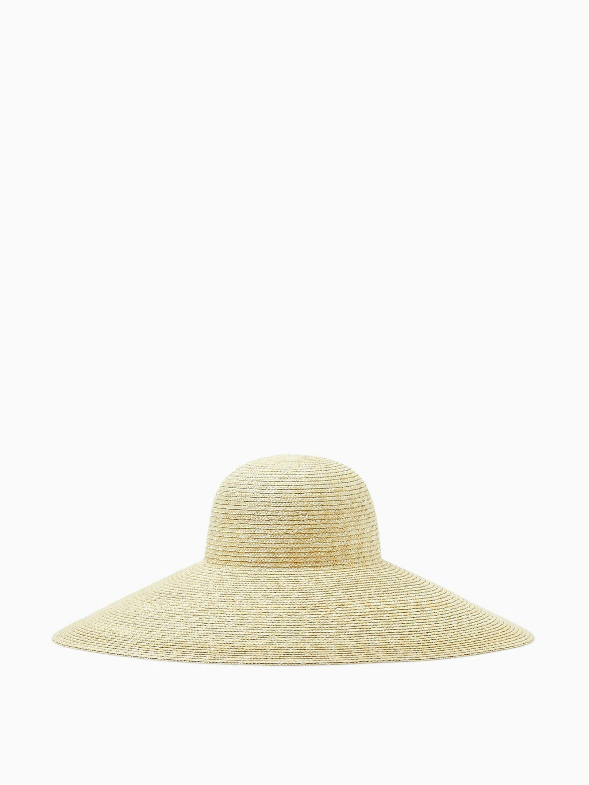 Oversized straw hat