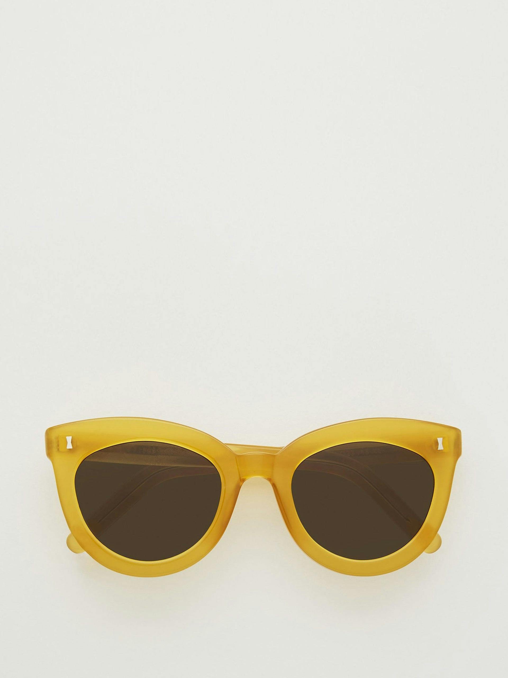 Yellow acetate sunglasses
