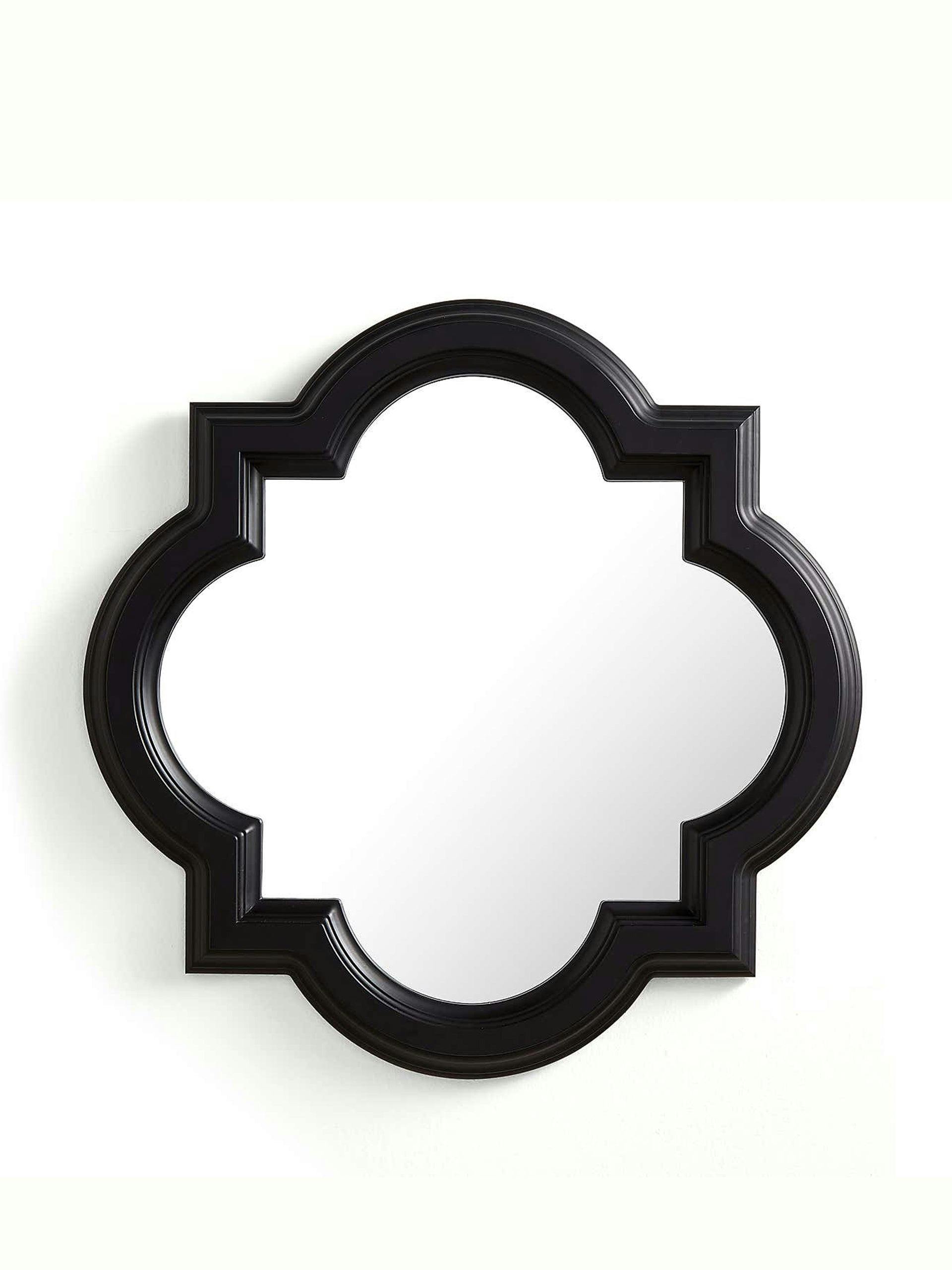 Black timeless shaped mirror