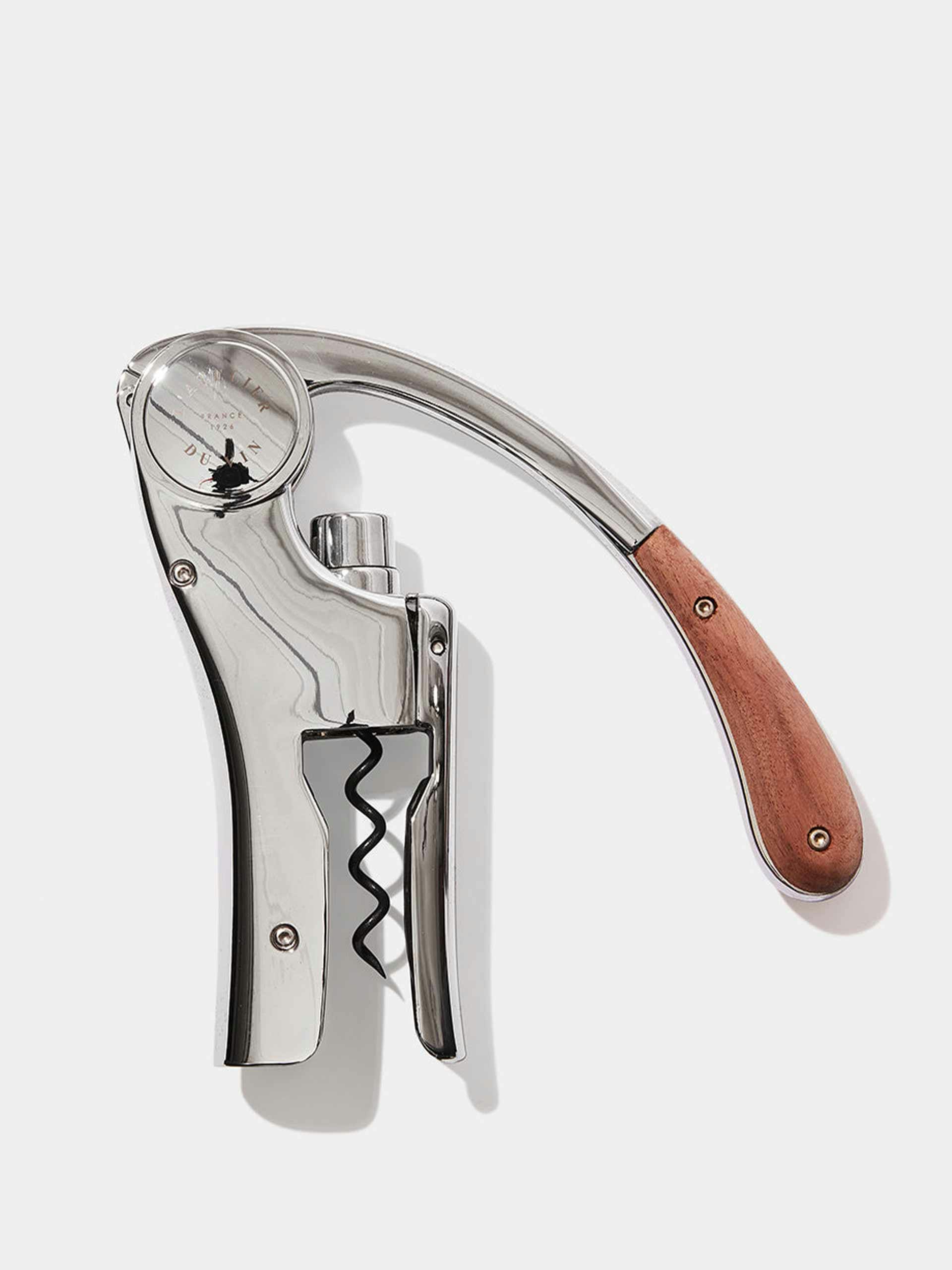 Oeno motion wood & chrome corkscrew