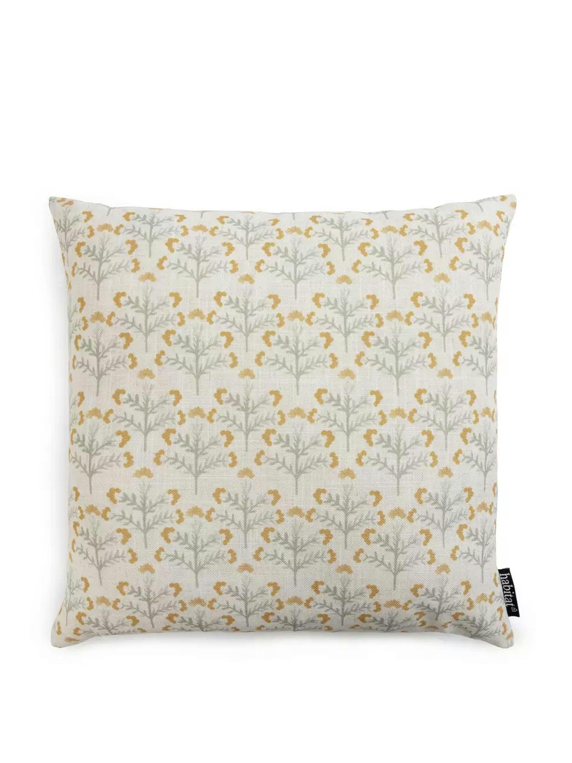 Floral printed cushion
