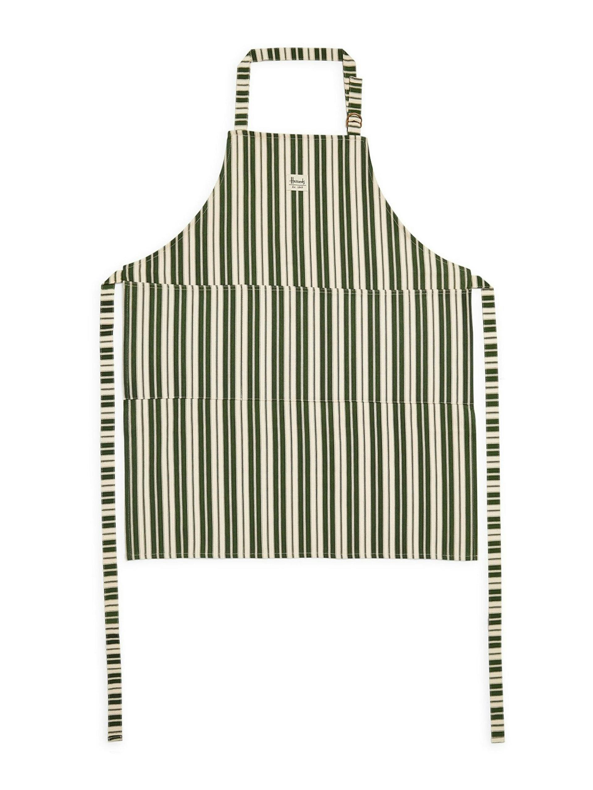 Cotton striped apron