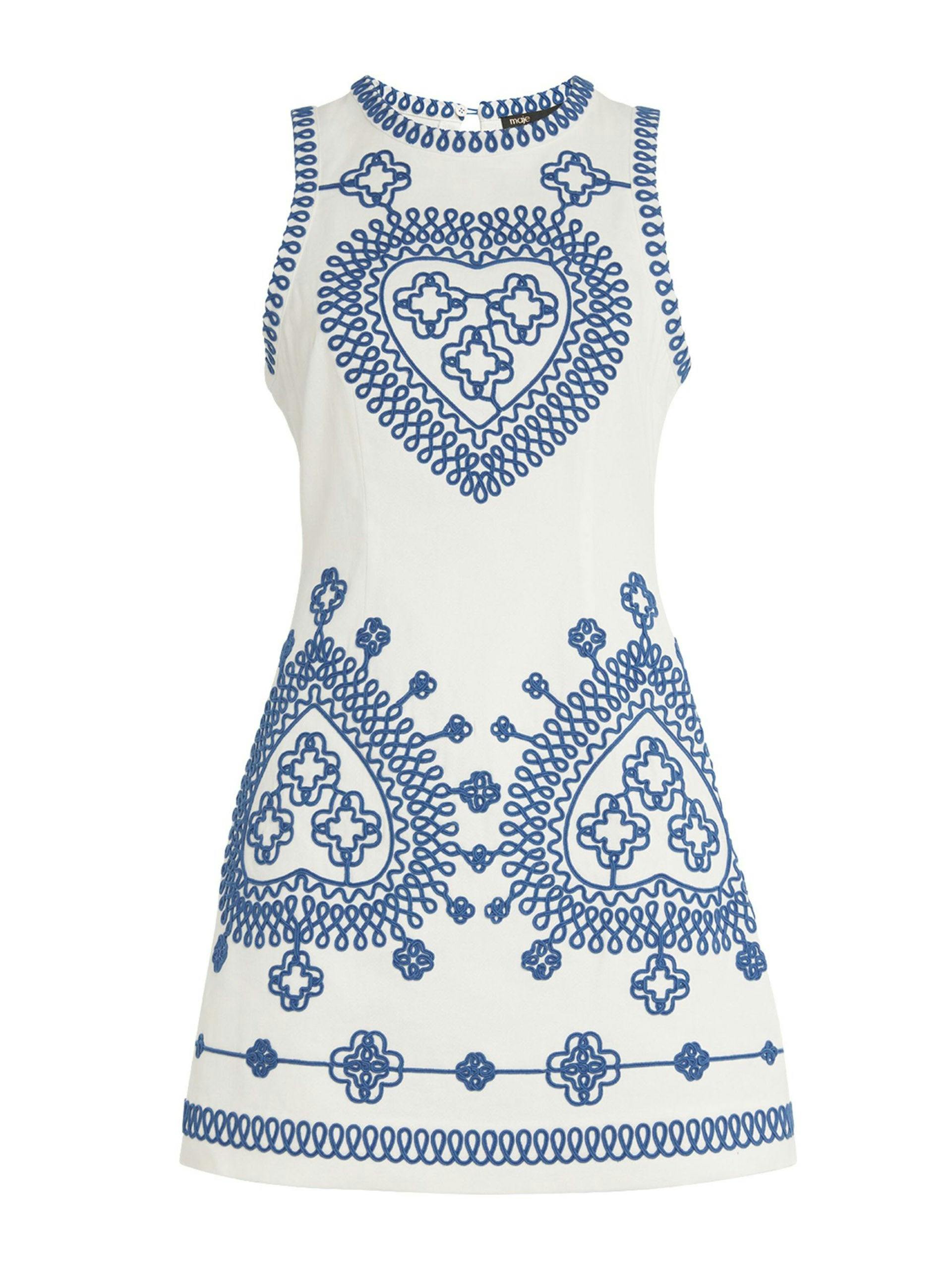 Embroidered minidress