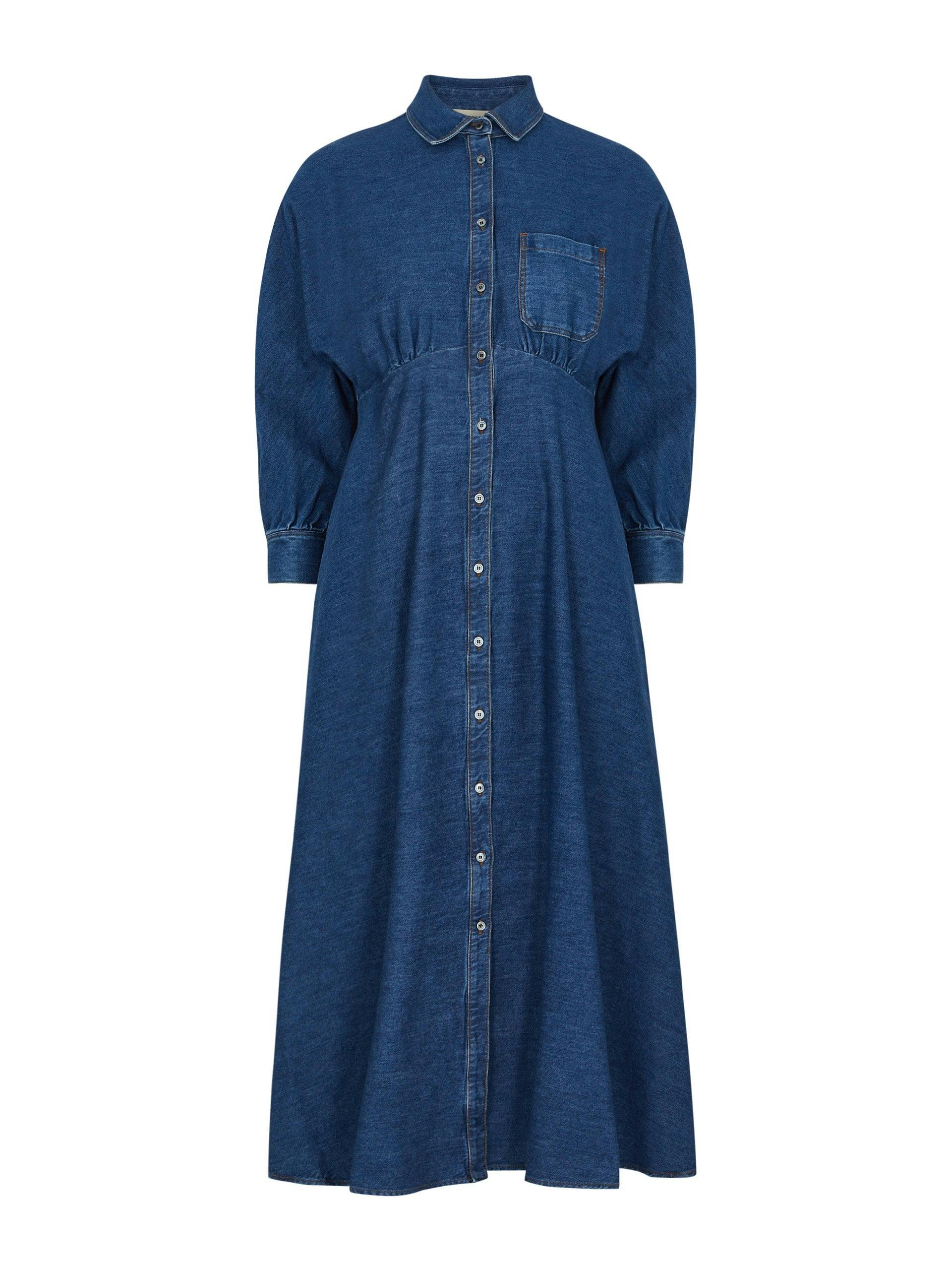 Yemen denim midi dress