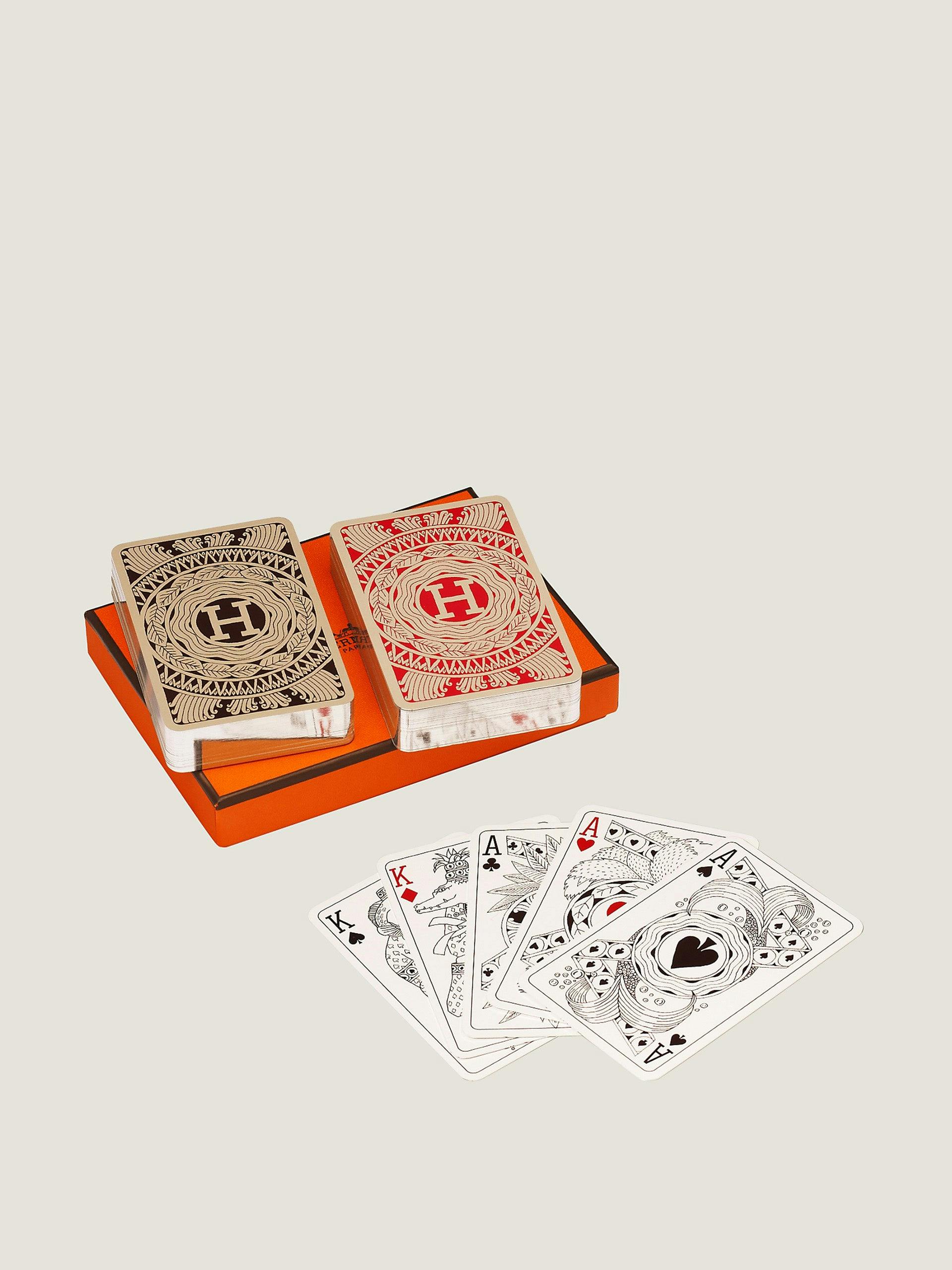 Les 4 Mondes playing cards (set of 2)
