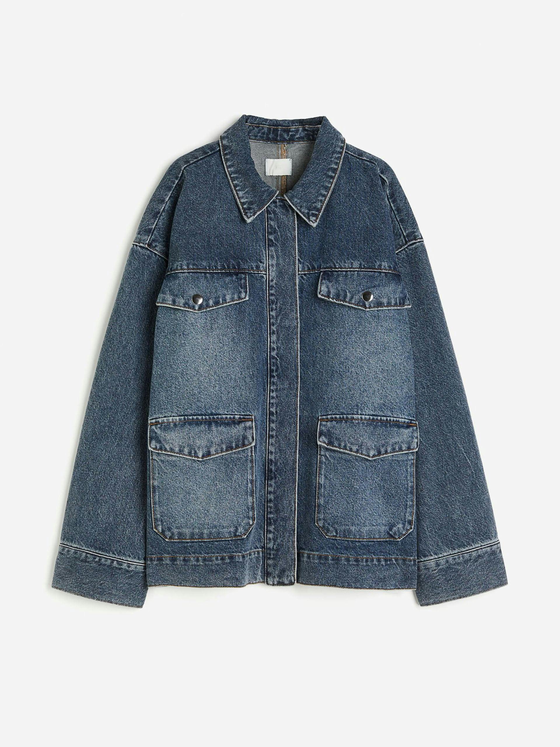 Denim shacket