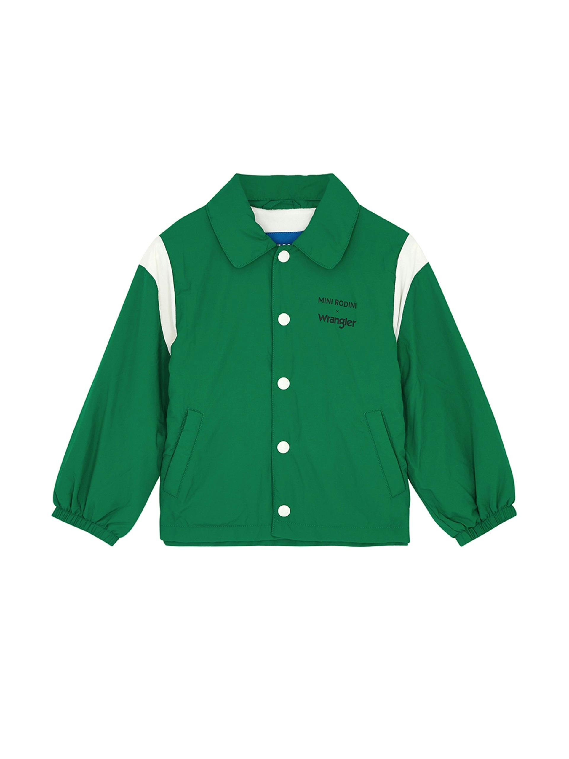 Green shell jacket