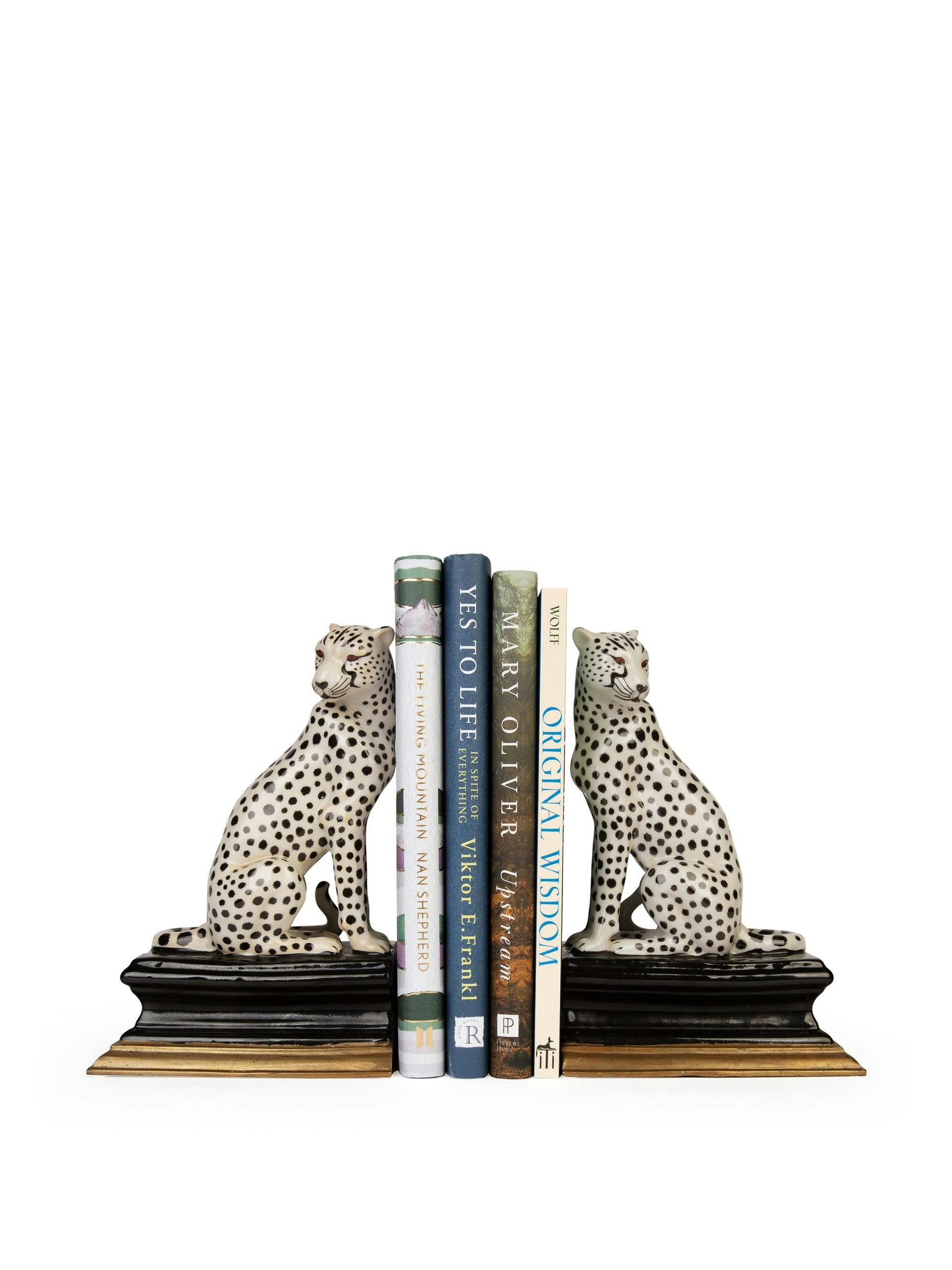 Cheetah bookends