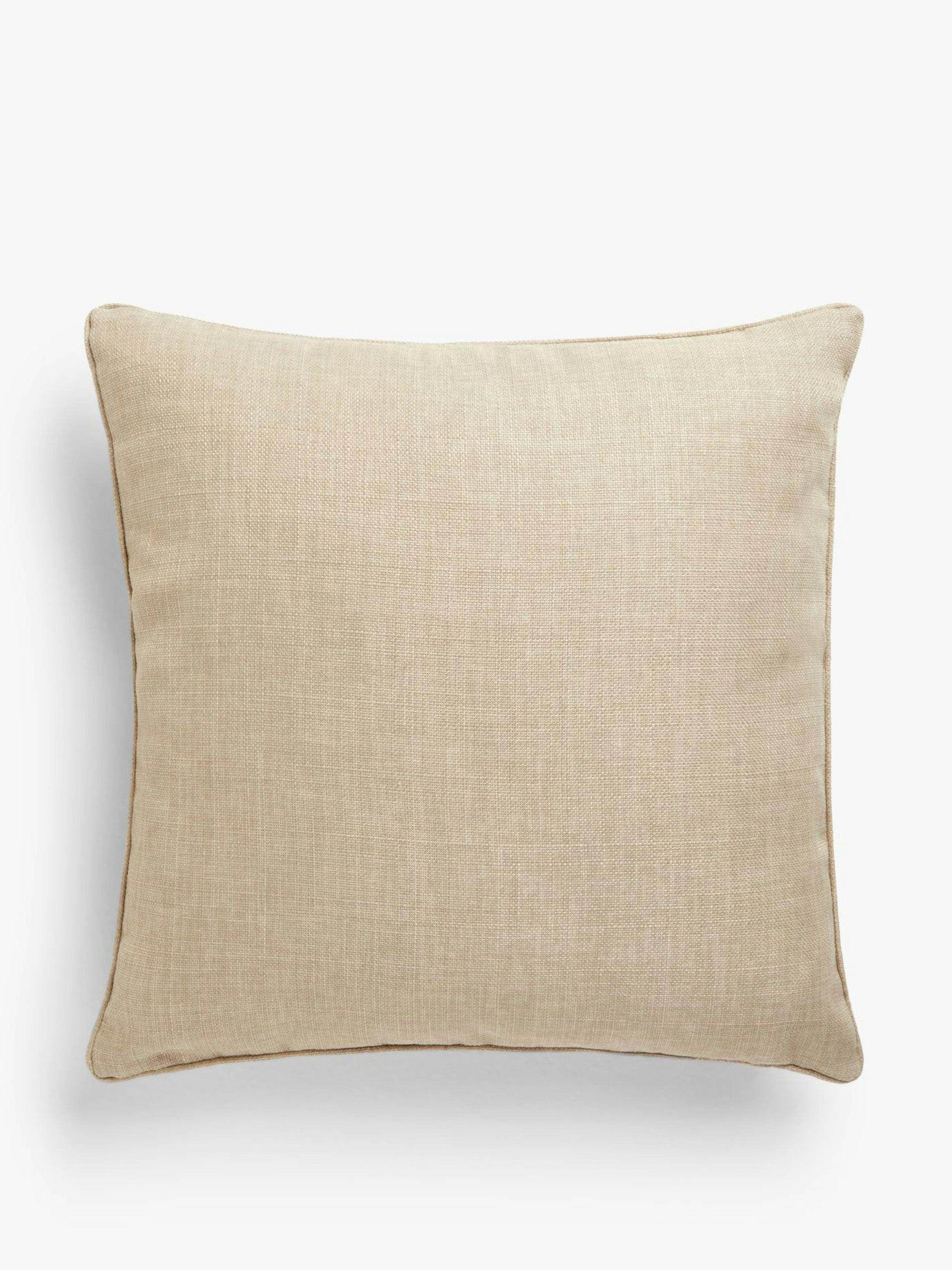 Beige textured weave cushion