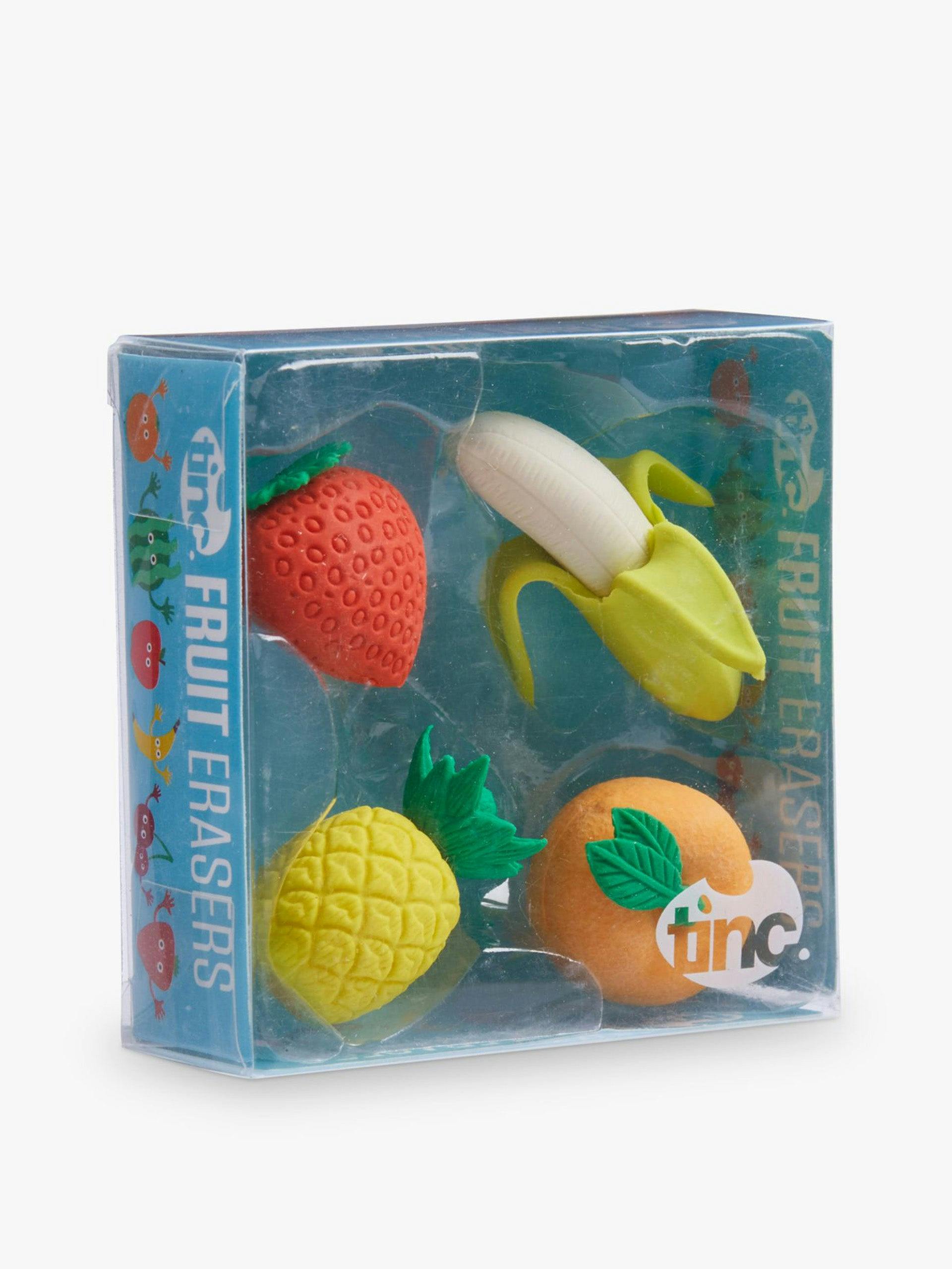 Fruit erasers (set of 4)