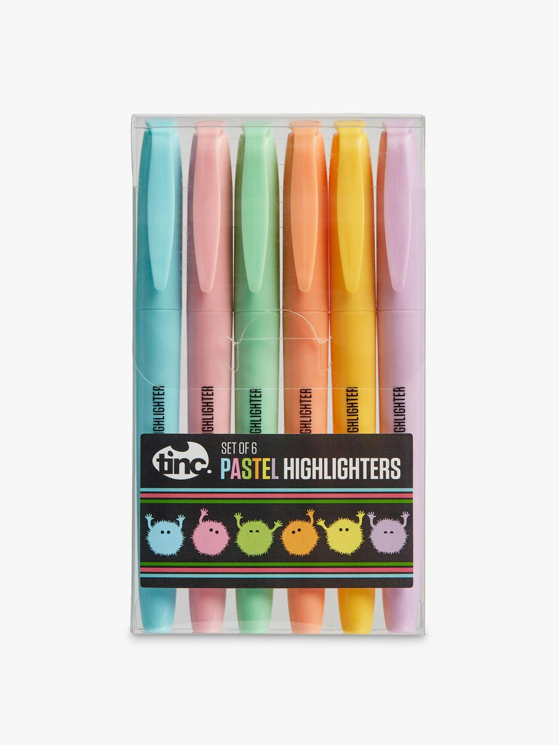 Pastel highlighters (set of 6)