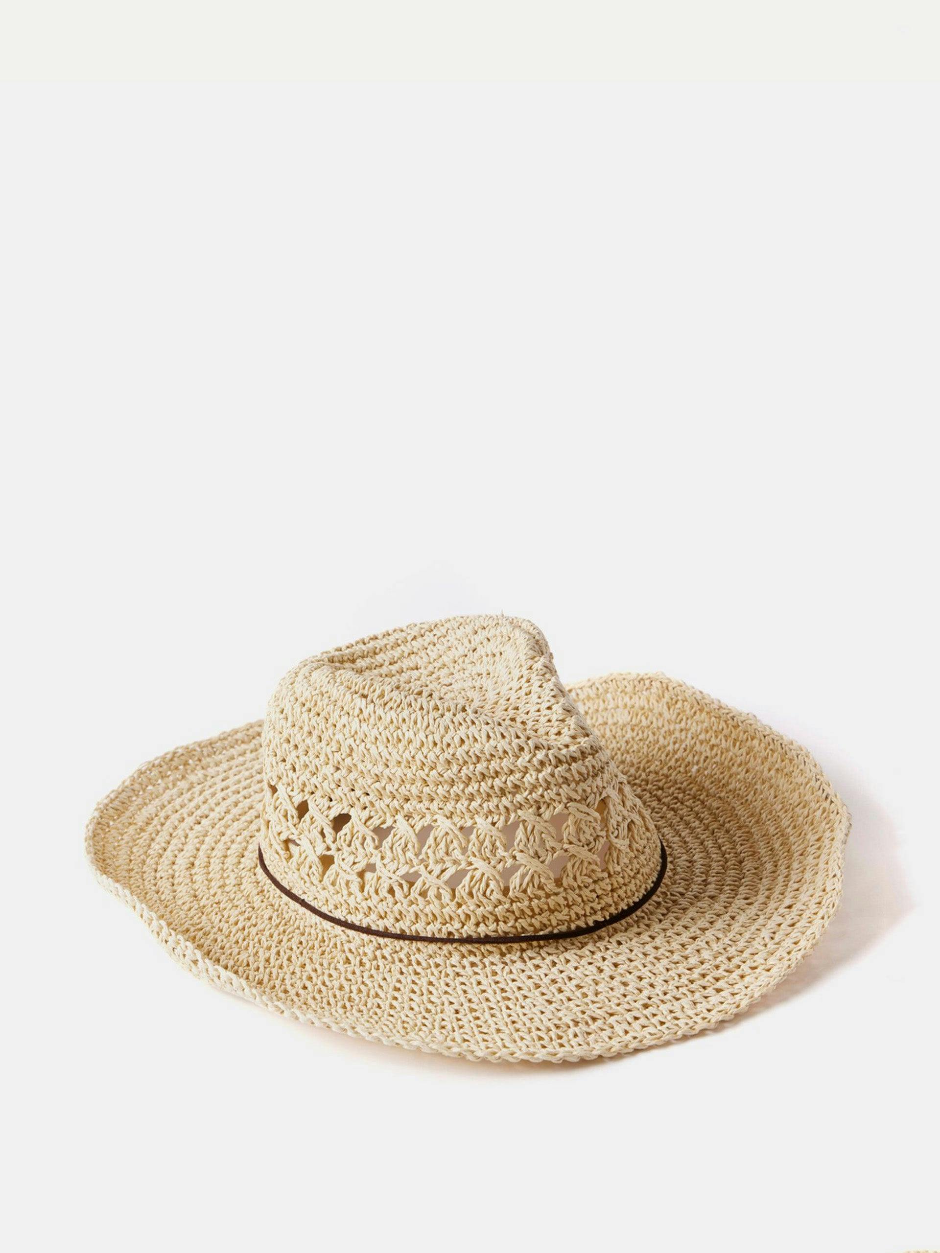 Straw cowboy hat