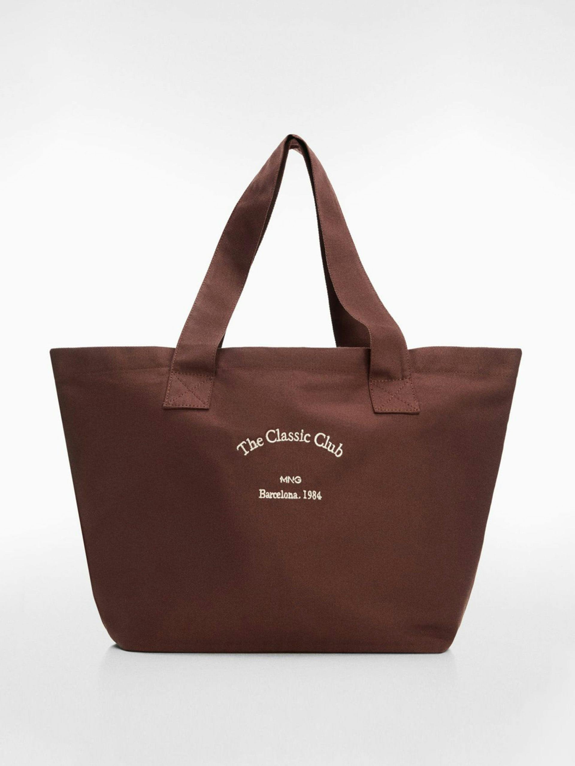 Large cotton club shopper bag