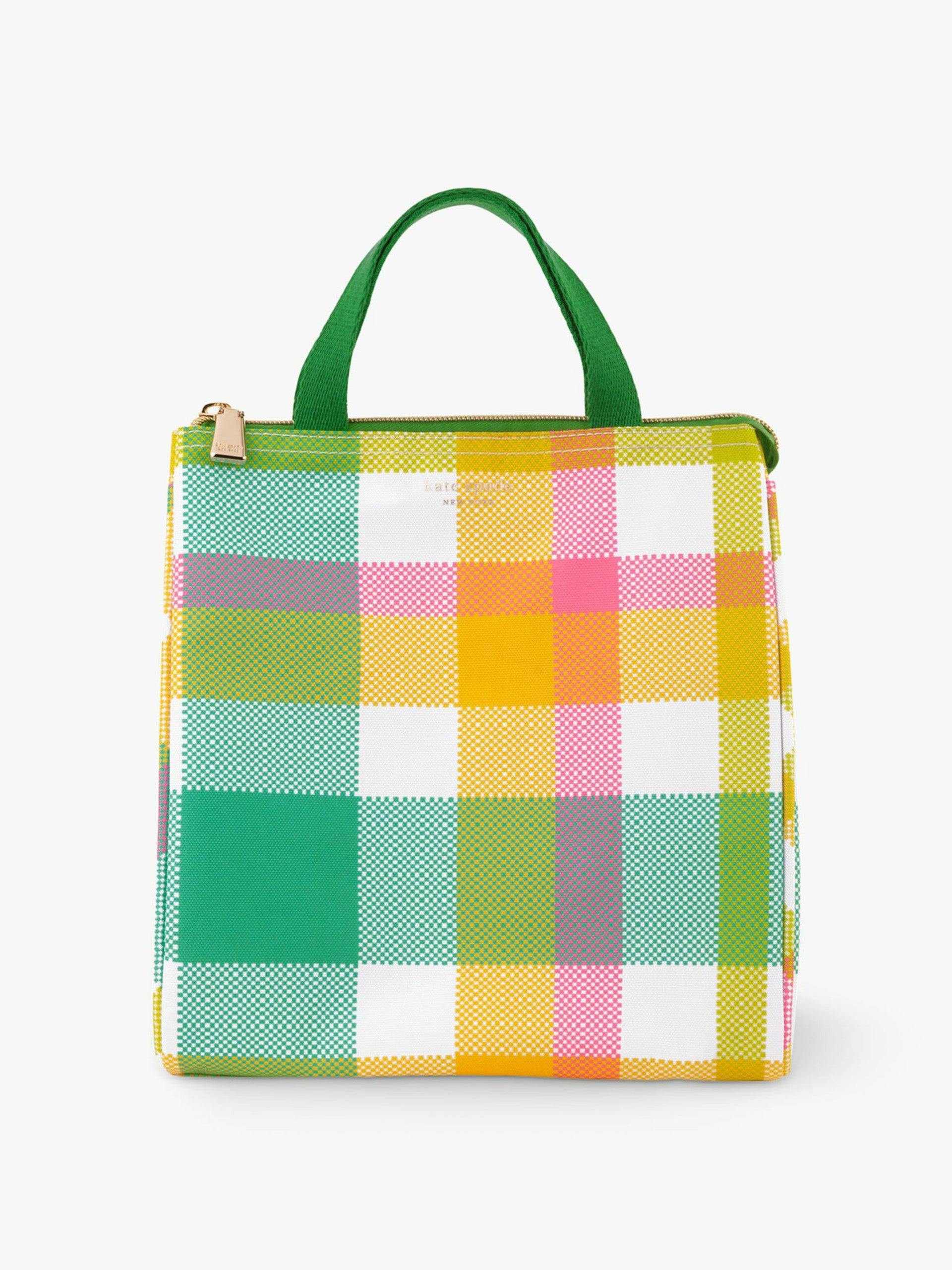 Lunch bag in Spring Plaid