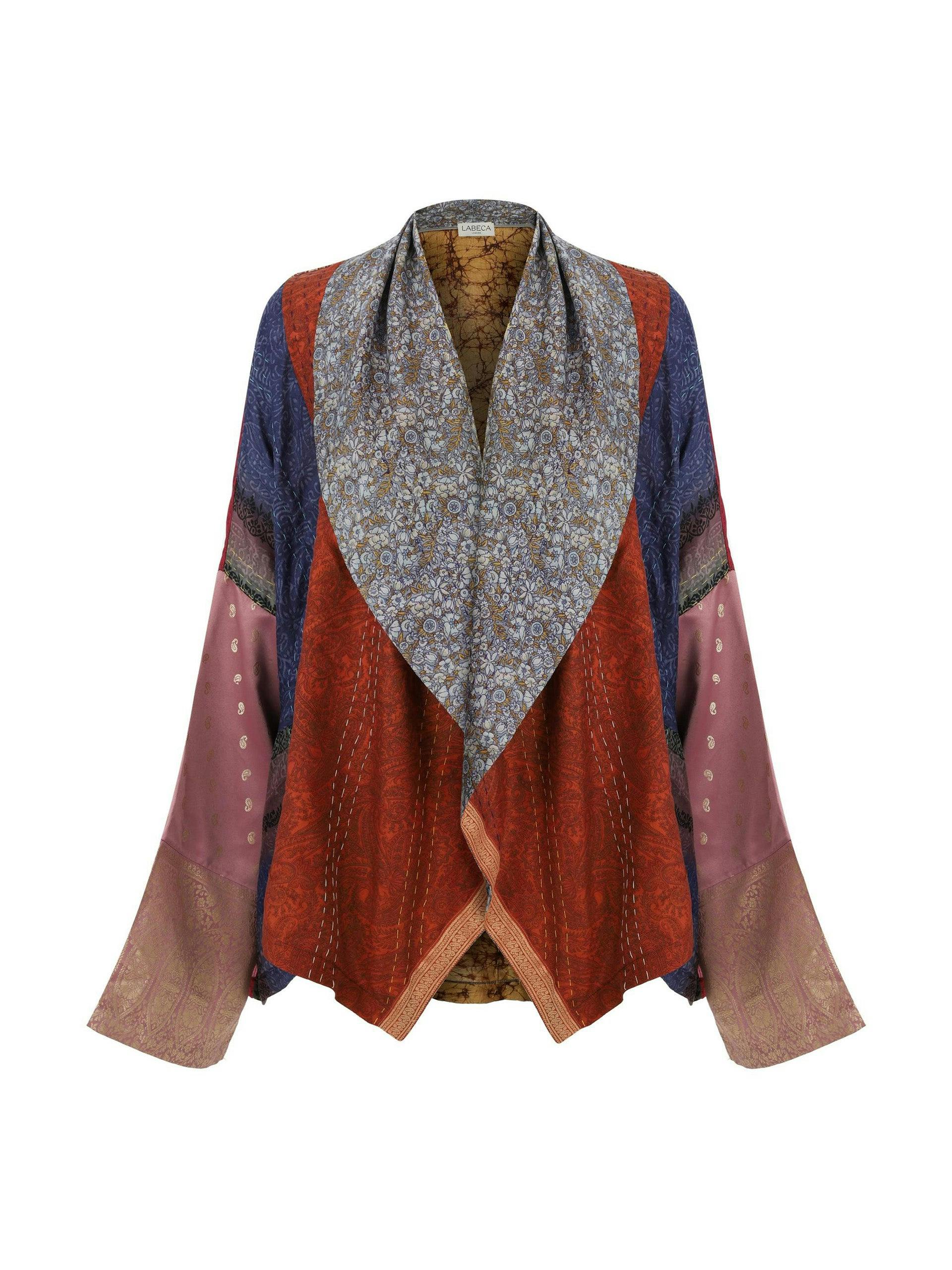 Limited Edition patchwork silk kimono