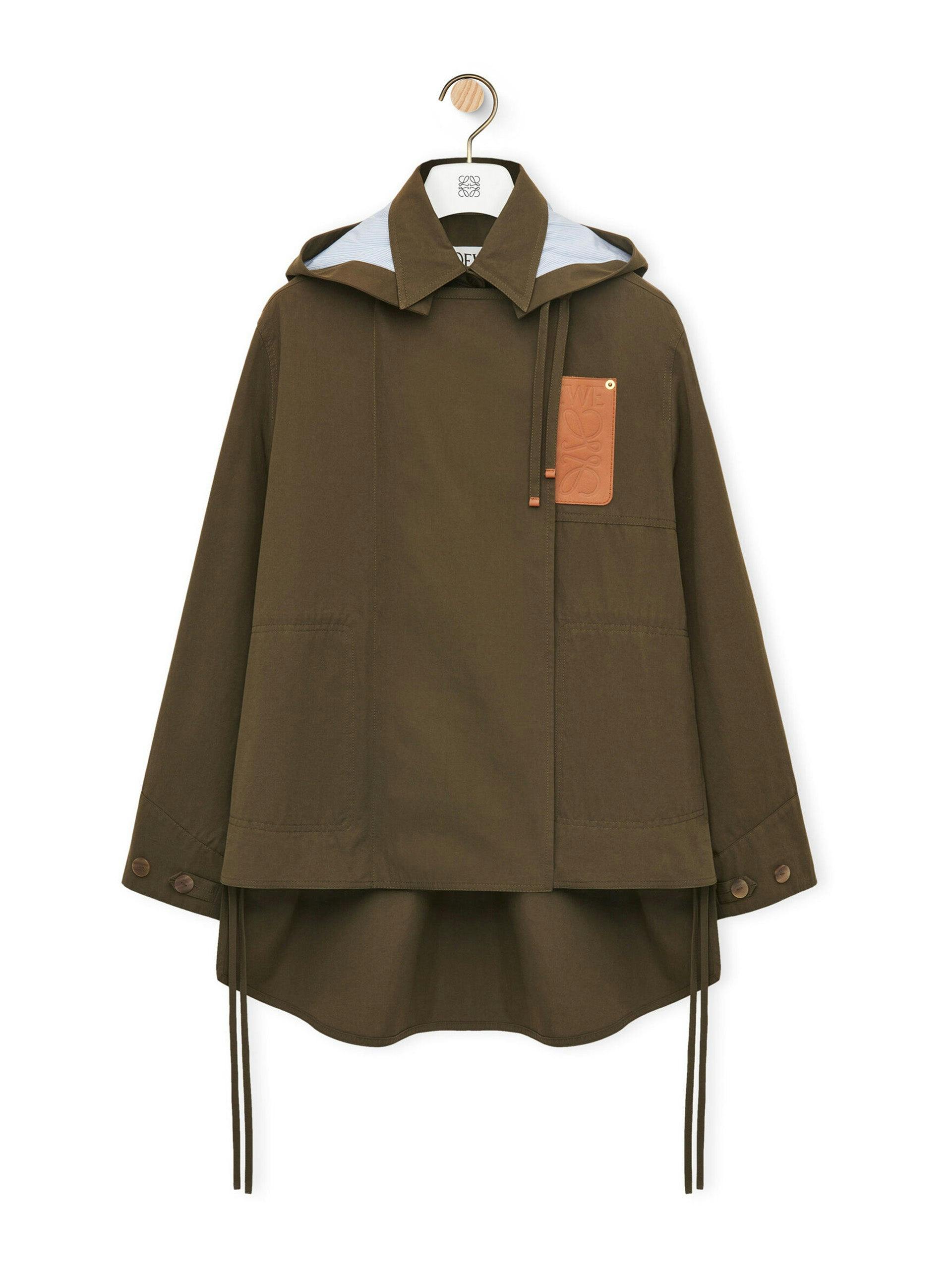 Hooded parka in cotton