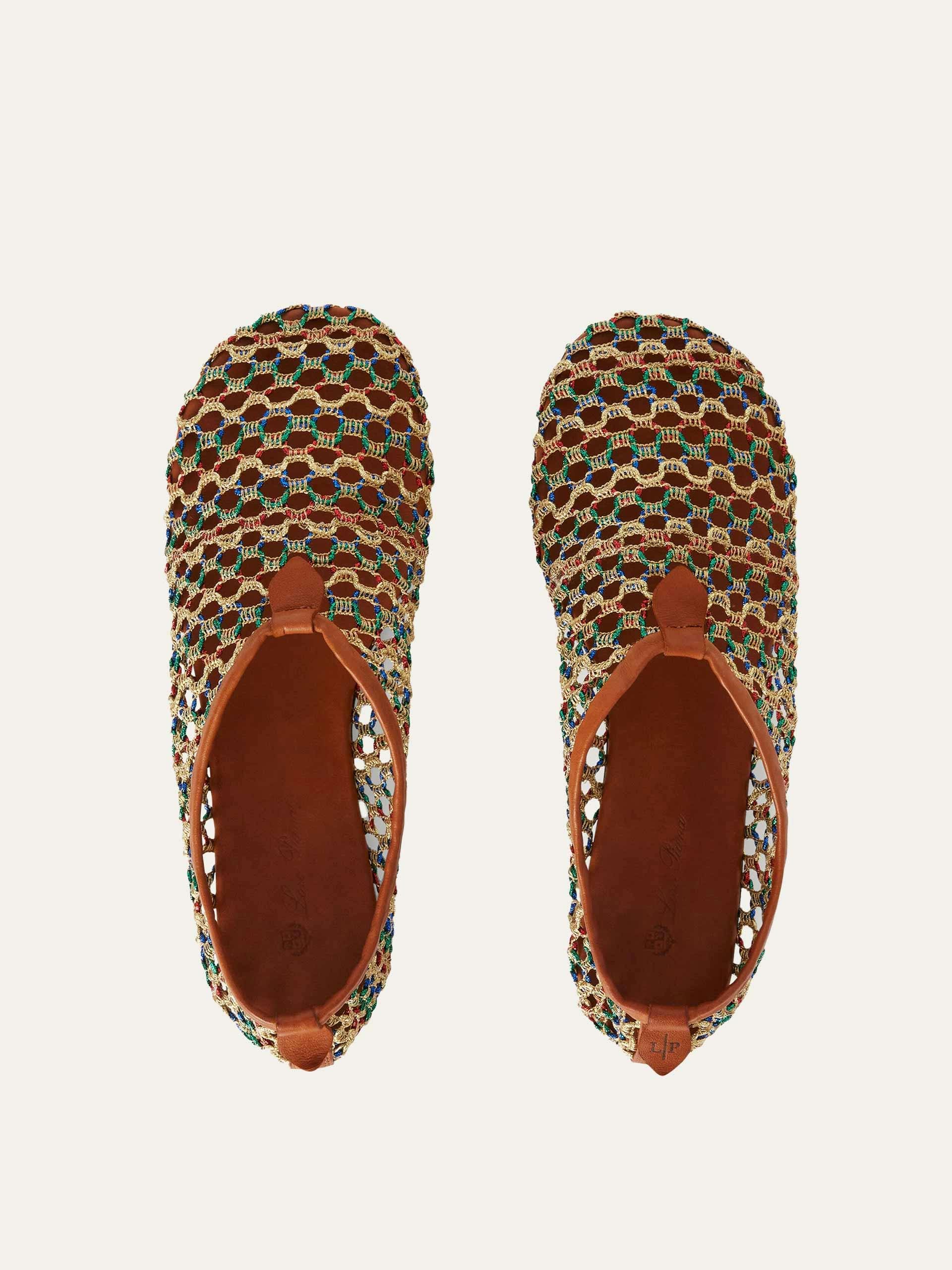 Floaty flat mocassin slippers