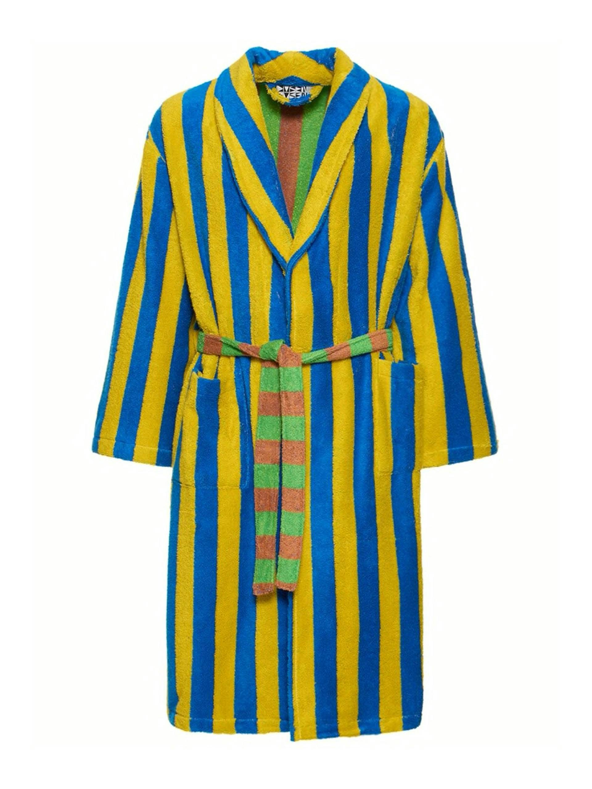 Reef Stripe cotton blend bathrobe