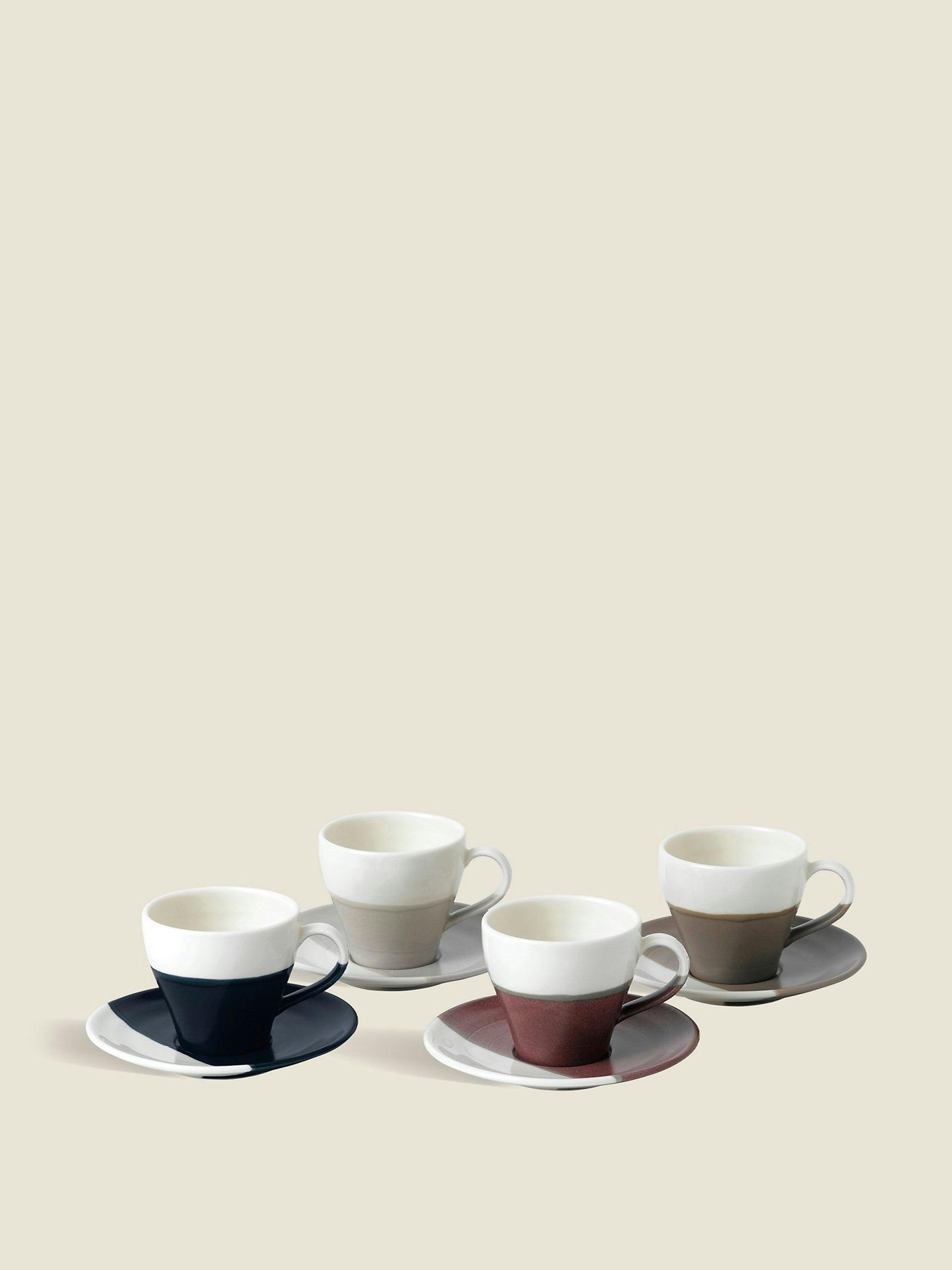 Espresso cups and saucers (set of 4)