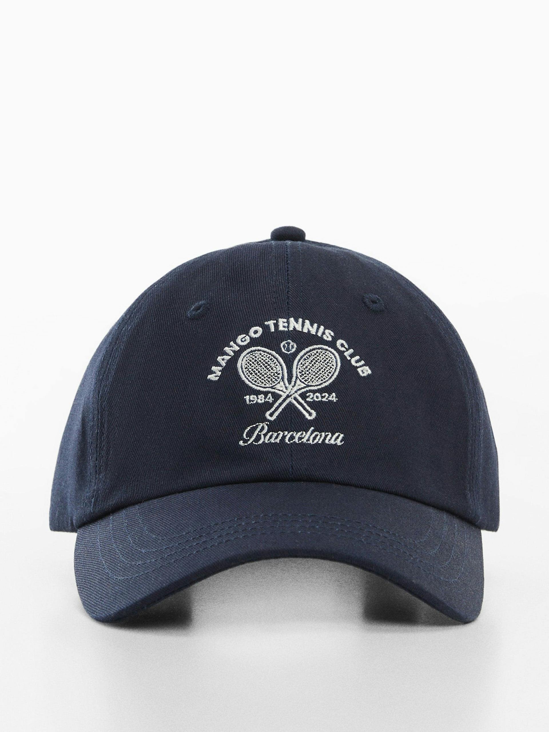 Cap with embroidered logo