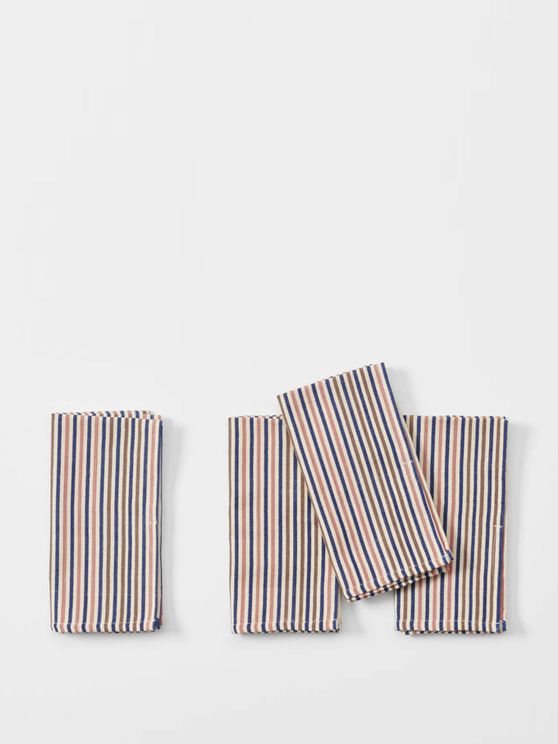 Multicoloured stripe napkin