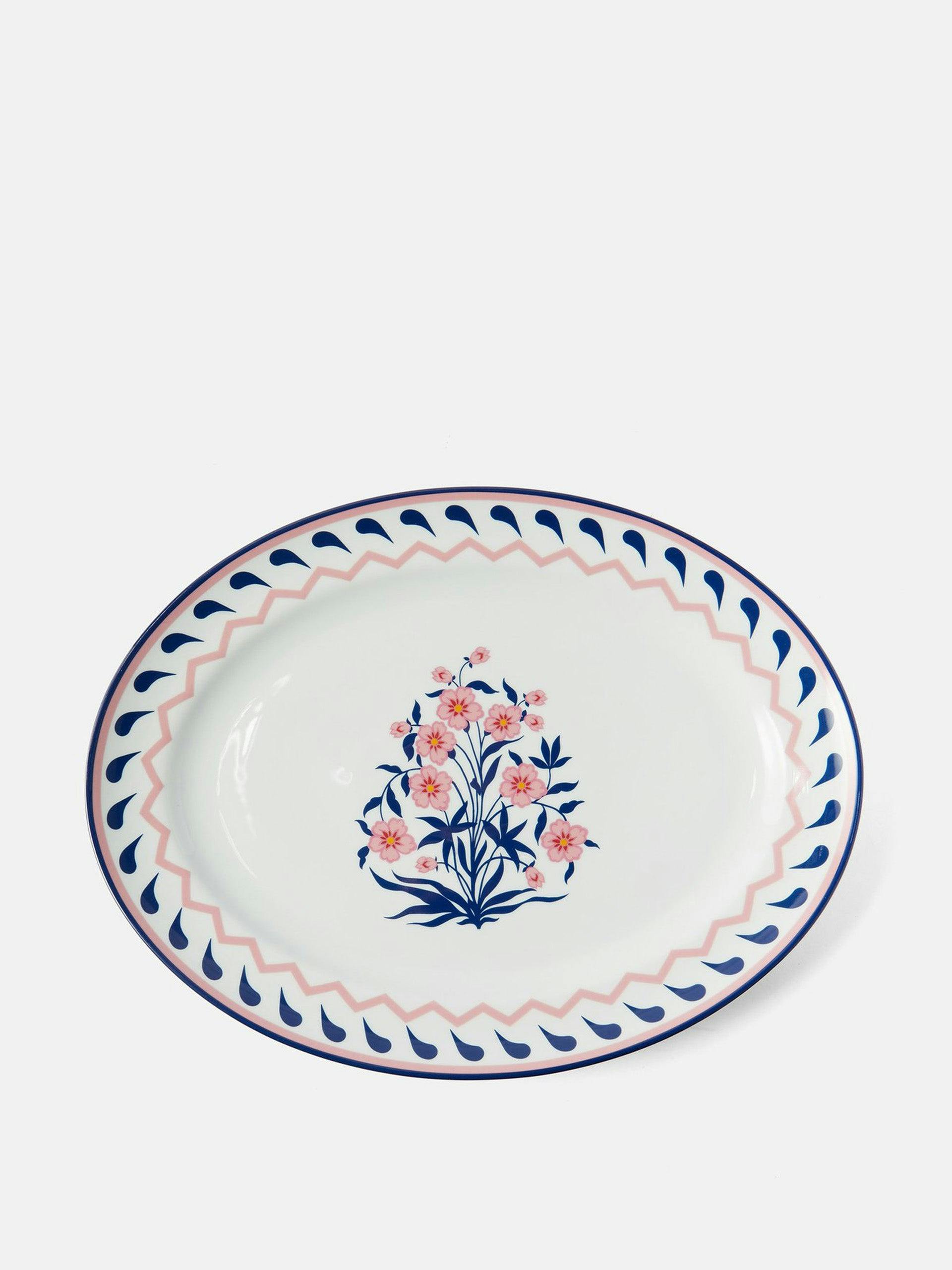 Jaipur porcelain oval platter