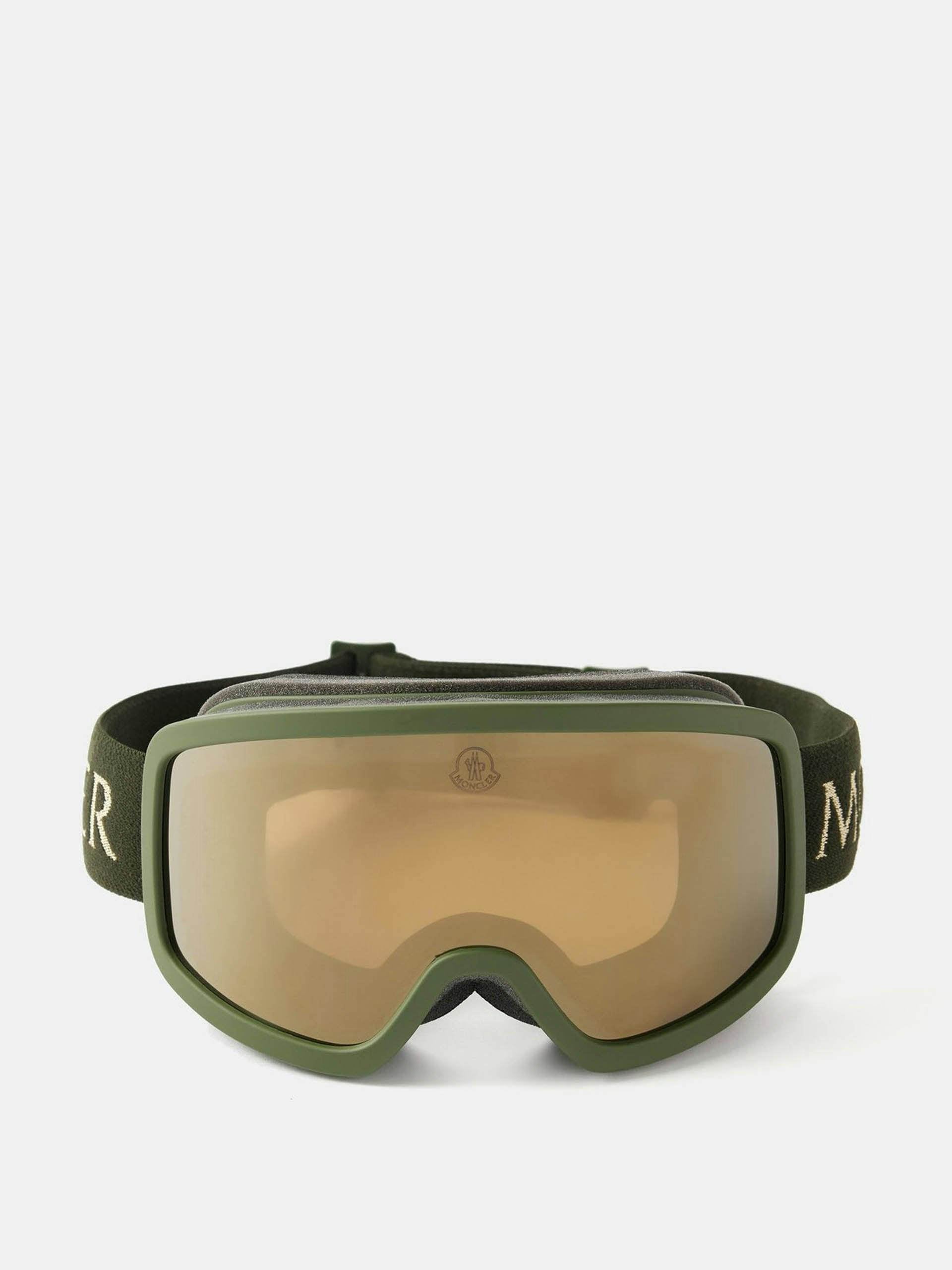 Khaki ski goggles