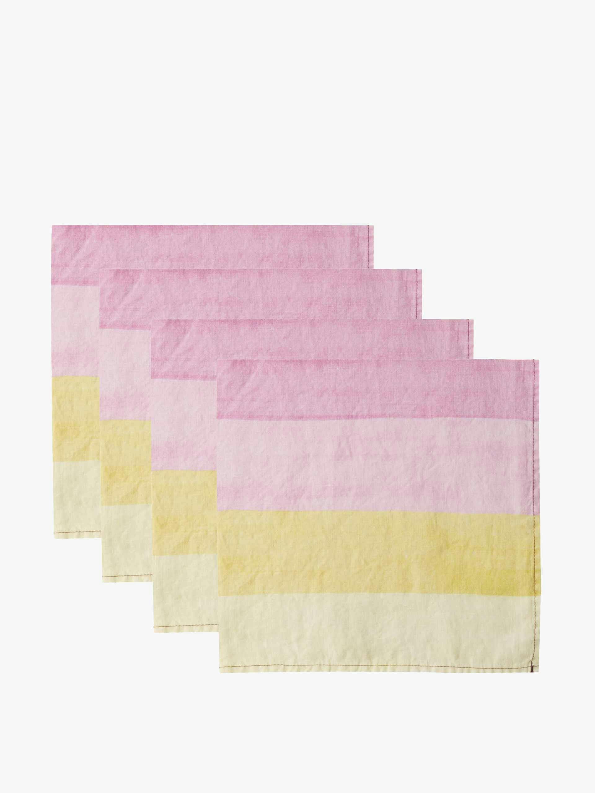 Degrade-print linen napkins (set of 4)