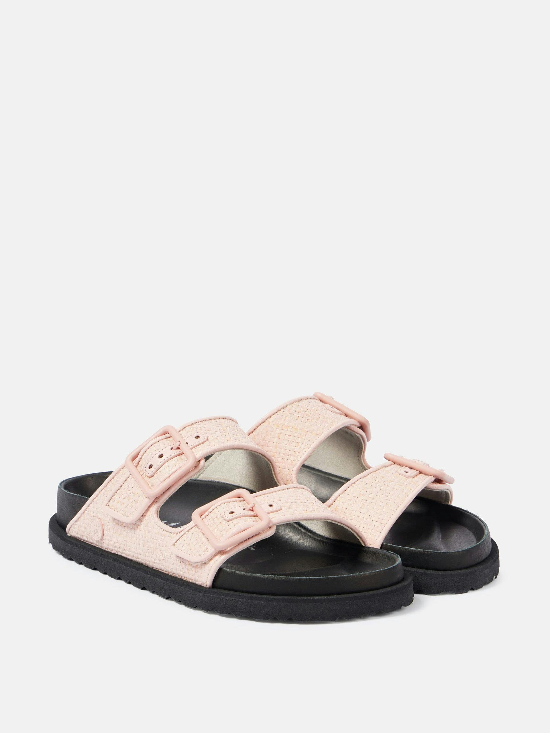 Arizona Luxe raffia sandals