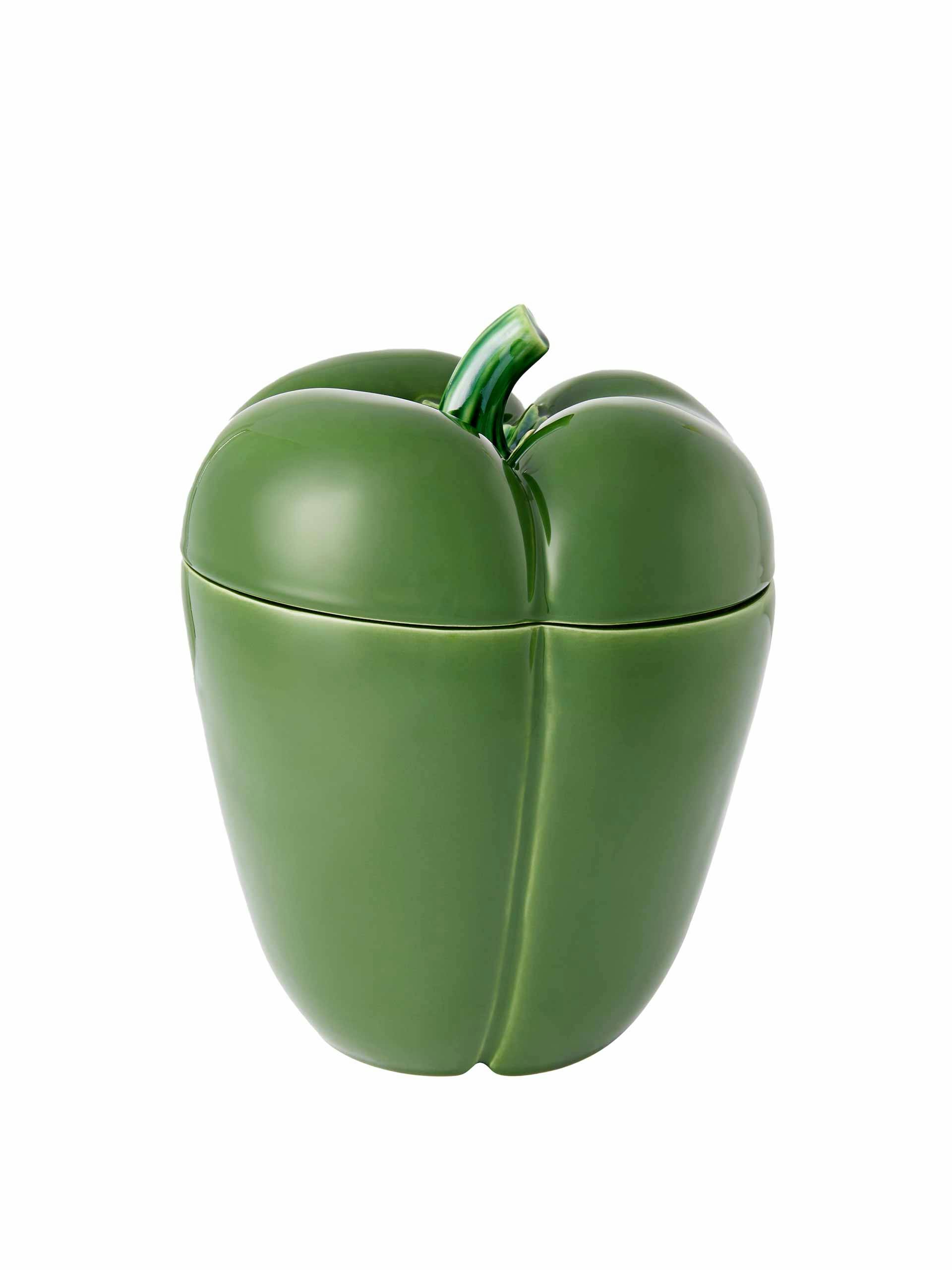 Green pimento container