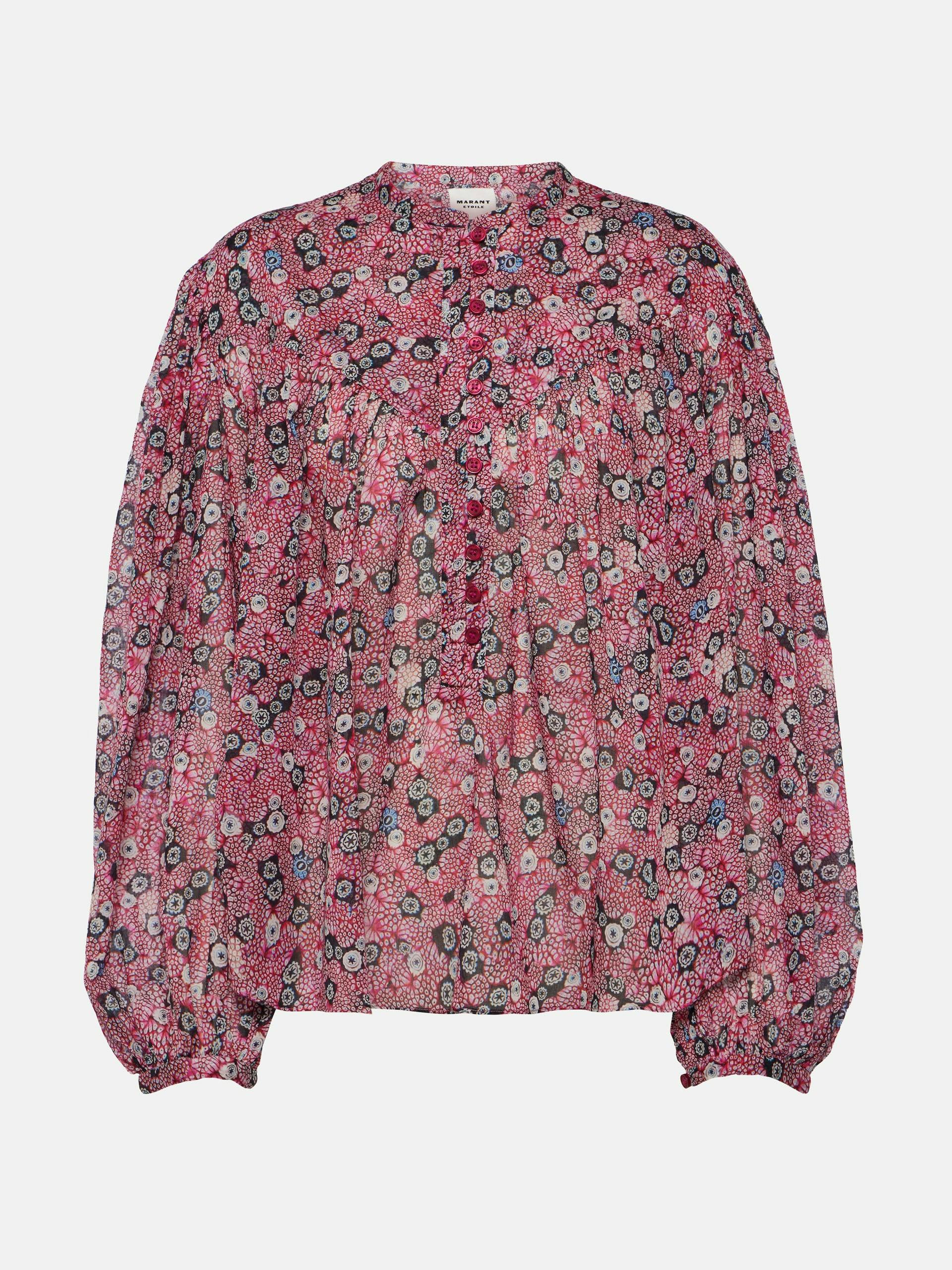 Salika printed cotton voile blouse