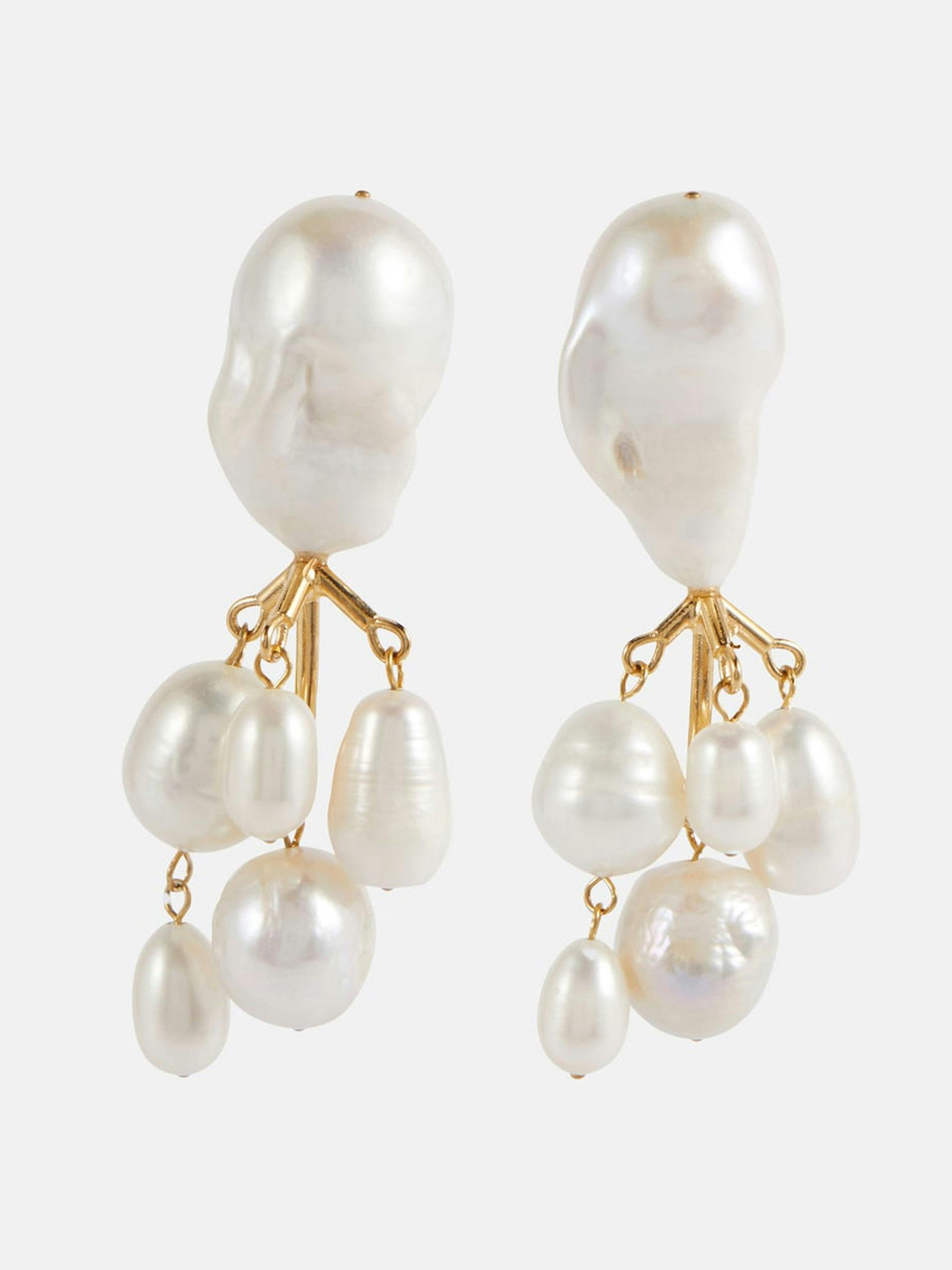 Baroque pearl earrings