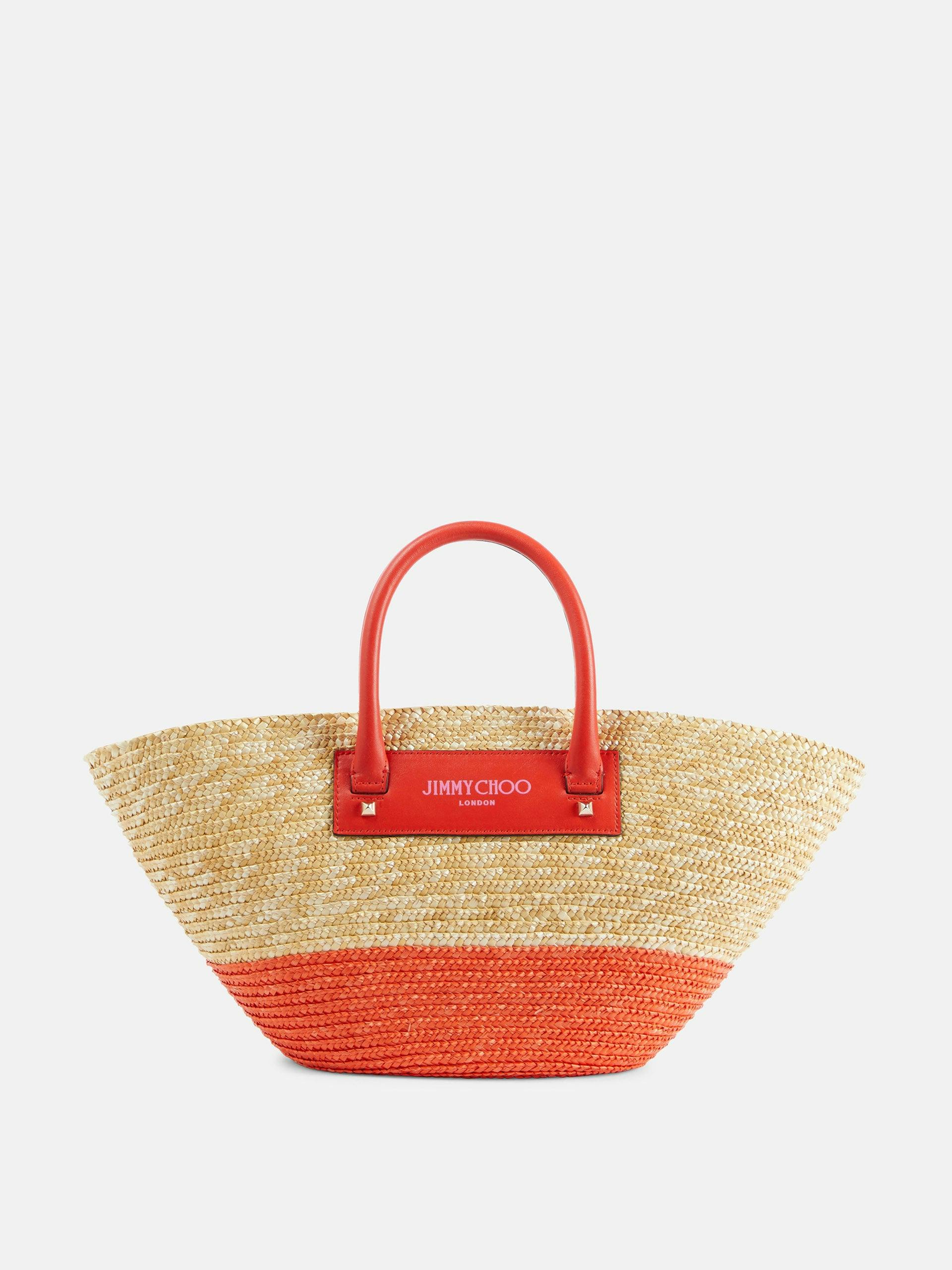 Beach Basket Medium raffia tote bag